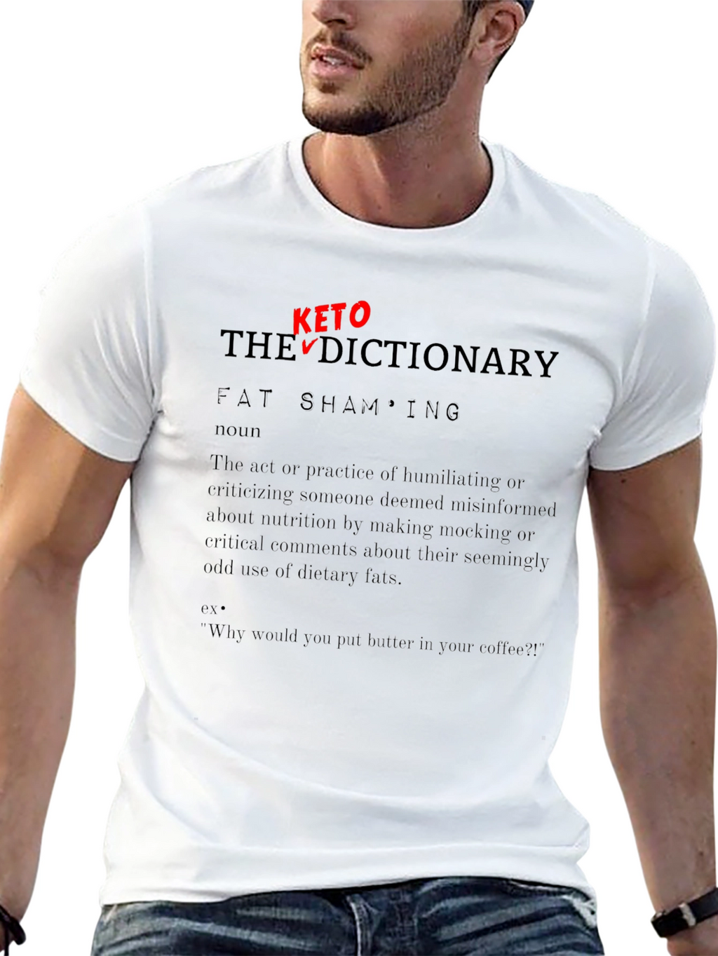 Keto Dictionary Fat Shaming T-Shirt
