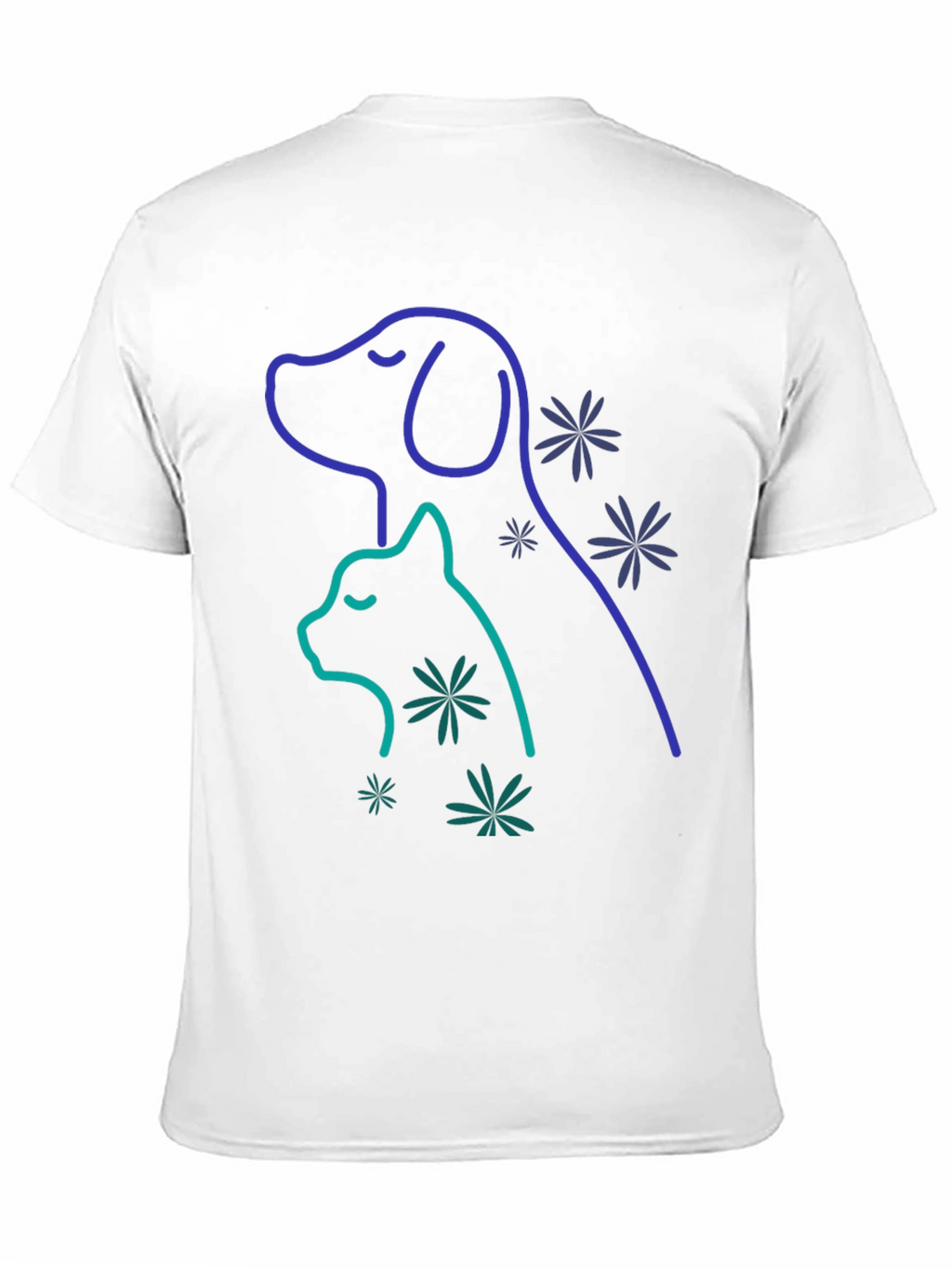 Dog & Cat Outline Graphic Tee