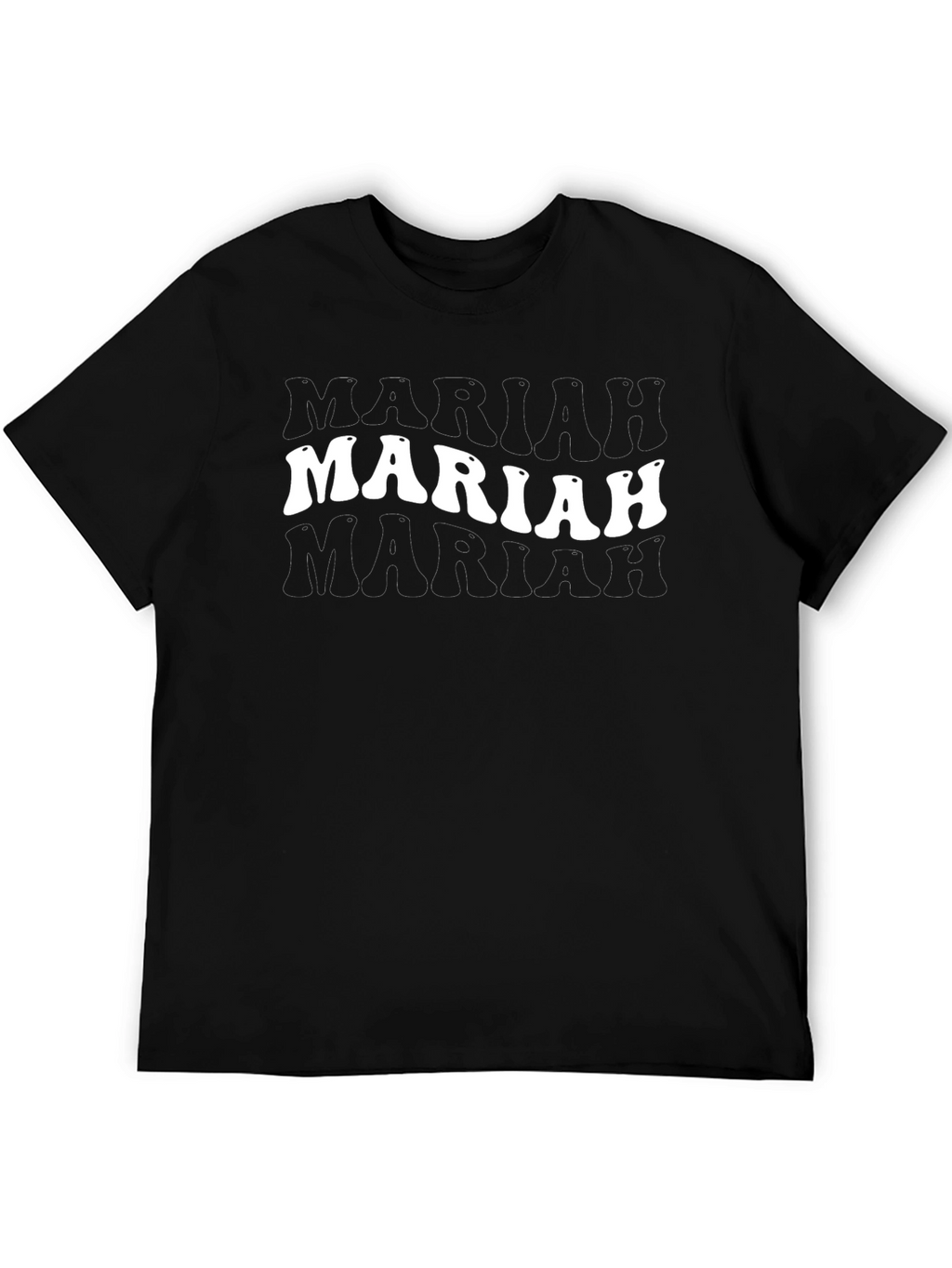 Mariah Retro Graphic Black T-Shirt