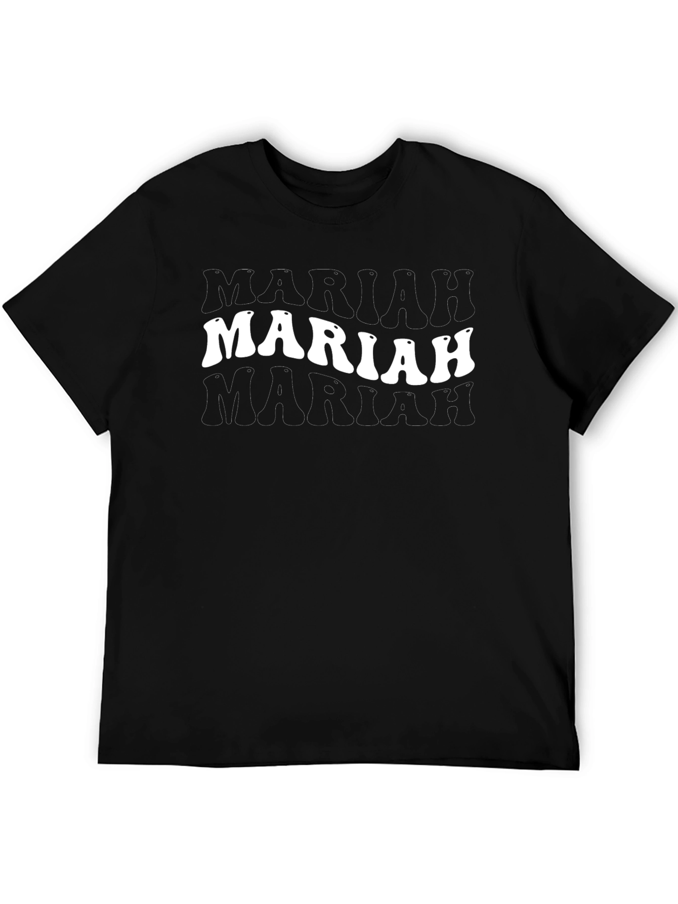 Mariah Retro Graphic Black T-Shirt