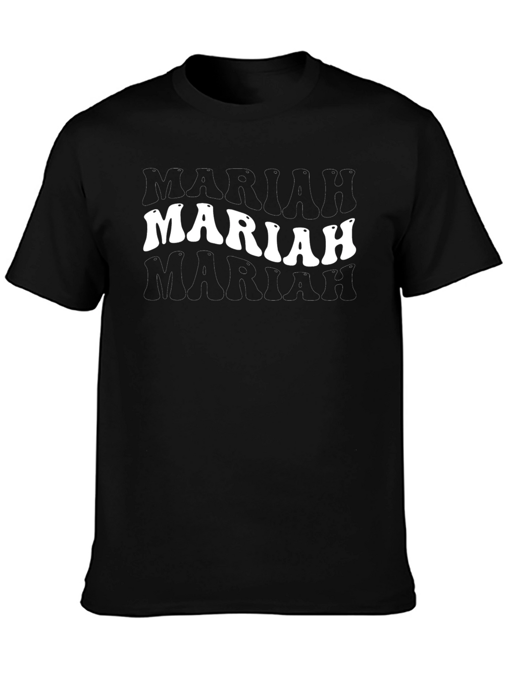 Mariah Retro Graphic Black T-Shirt