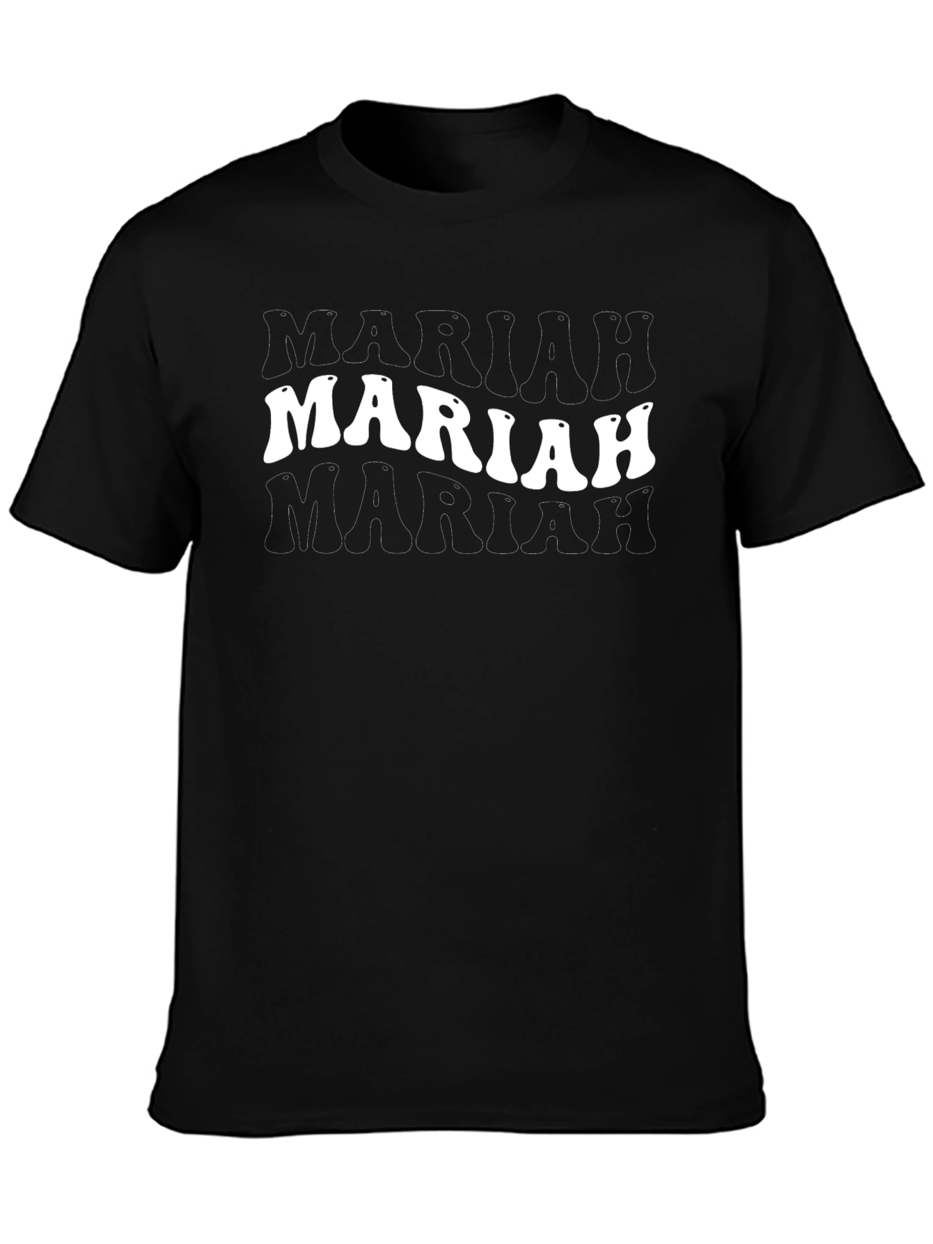 Mariah Retro Graphic Black T-Shirt