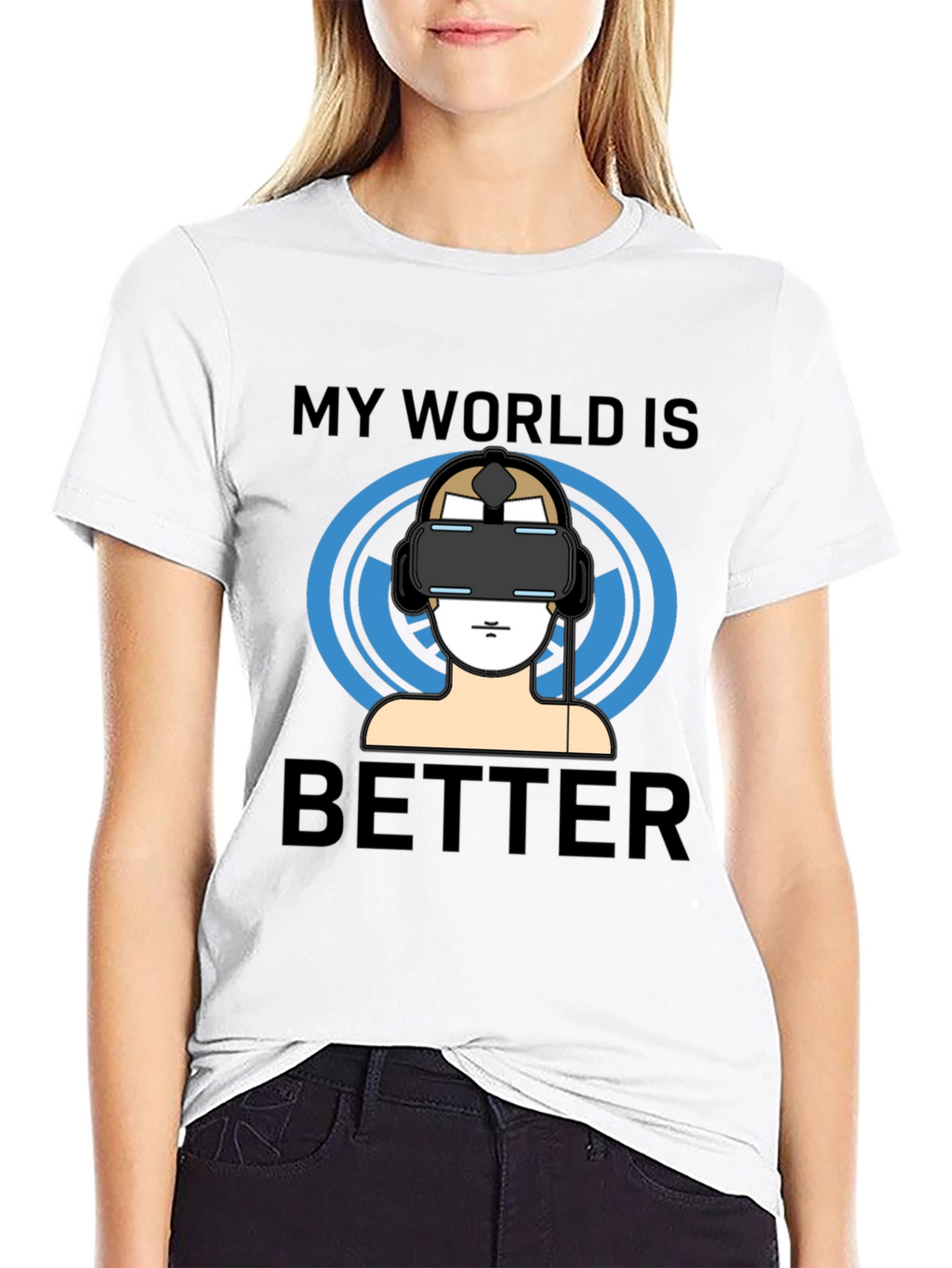 My World Is Better VR Gamer T-Shirt