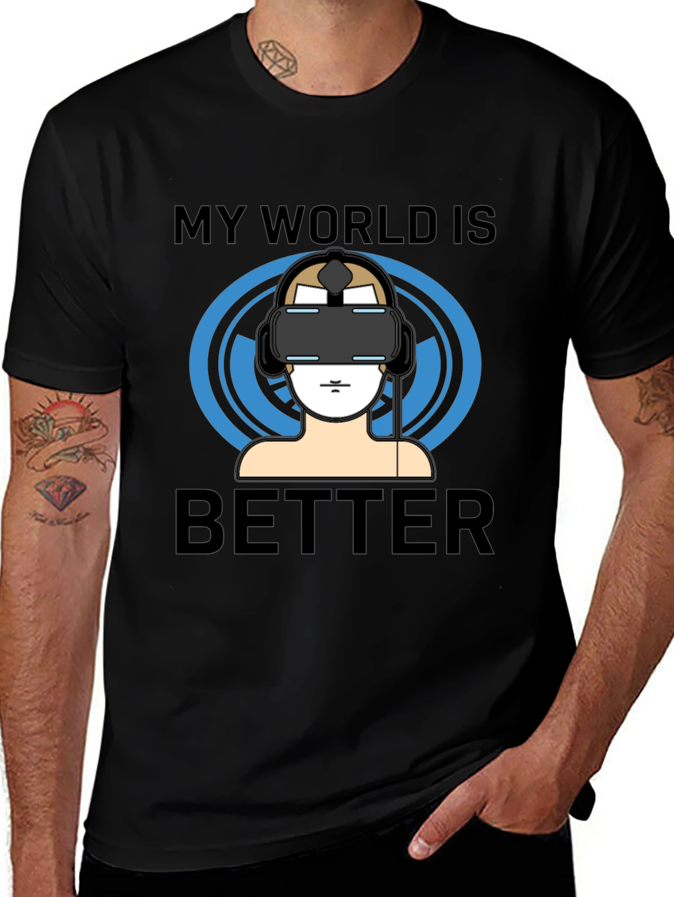 My World Is Better VR Gamer T-Shirt
