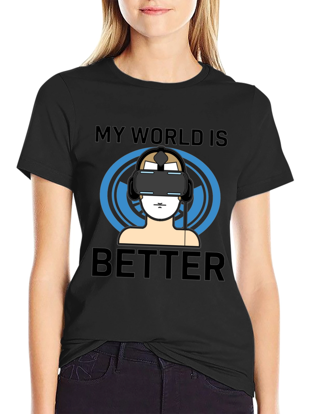 My World Is Better VR Gamer T-Shirt