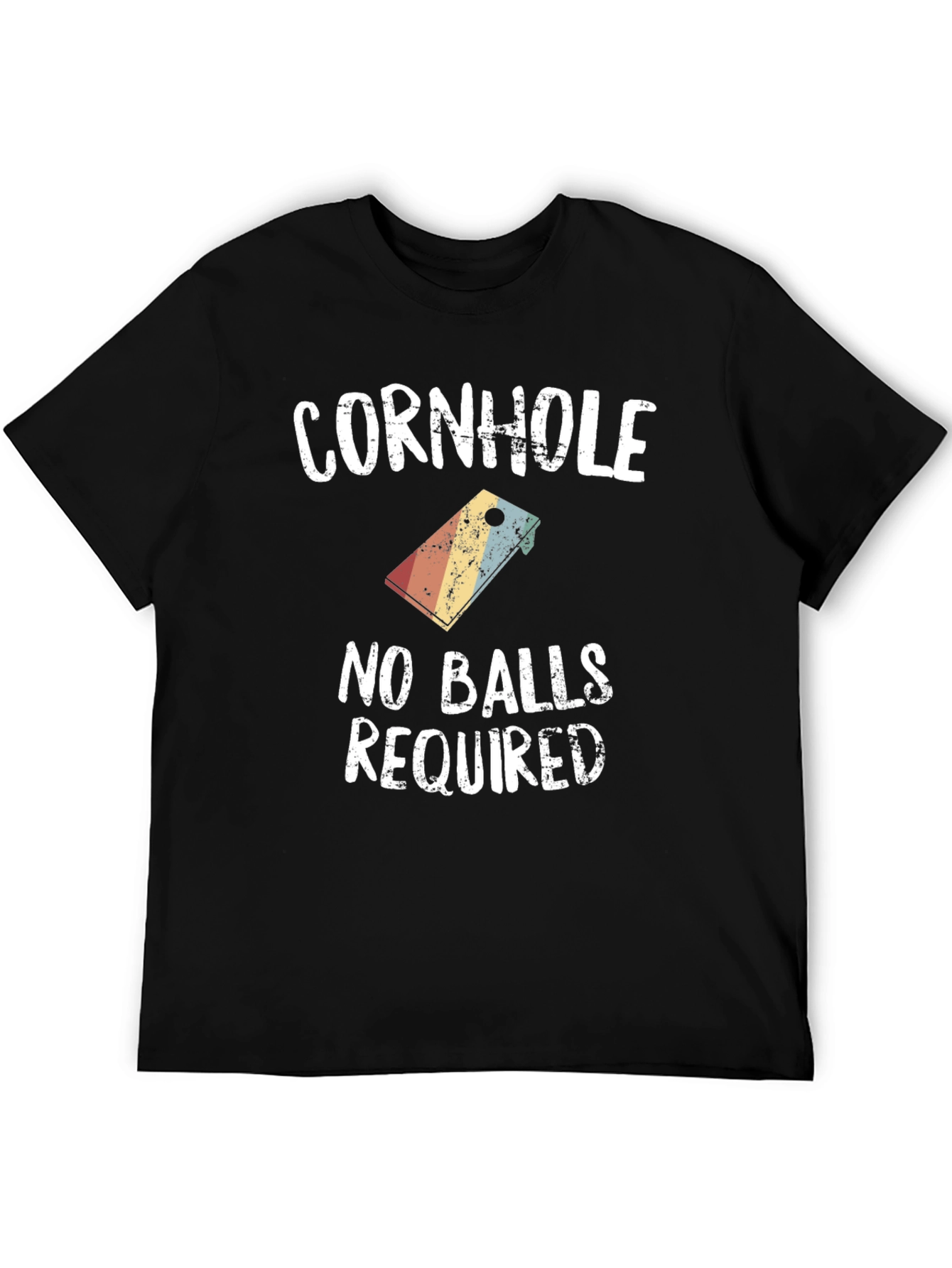 Cornhole No Balls Required Graphic T-Shirt