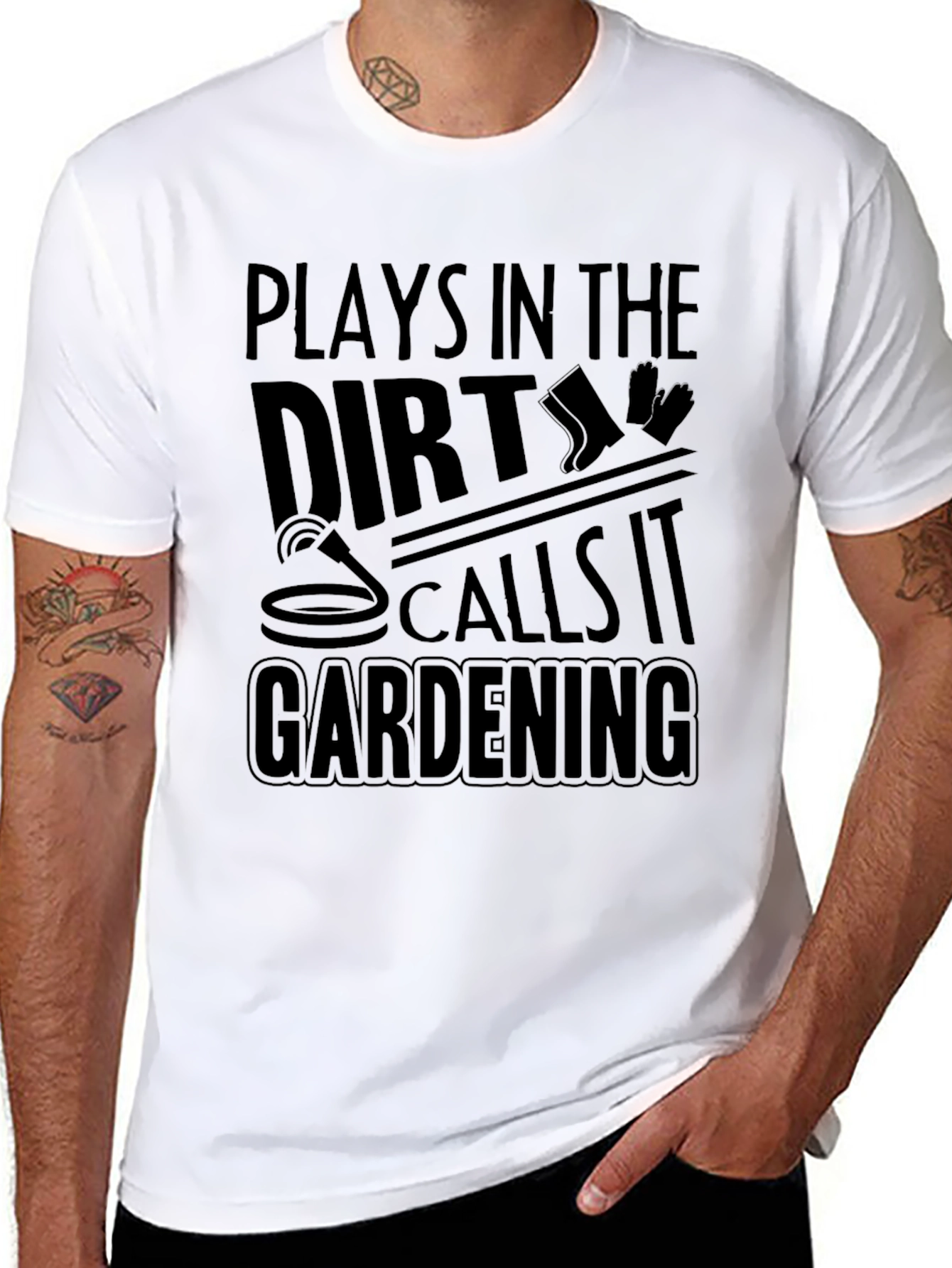 Plays in the Dirt Gardening T-Shirt