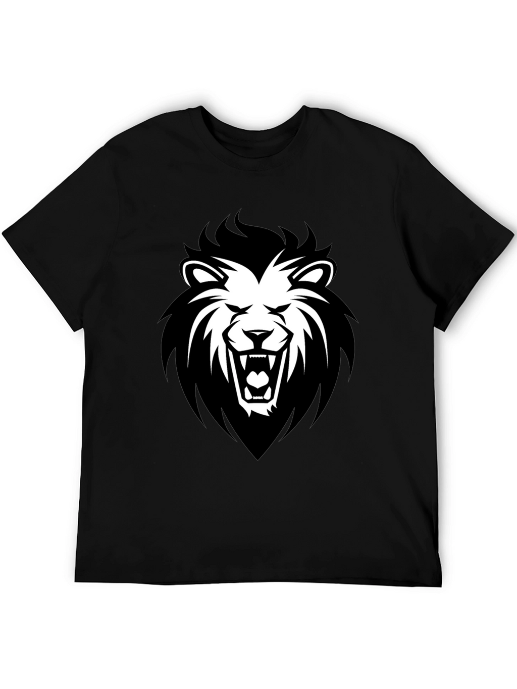 Black Lion Graphic T-Shirt - Fierce Style