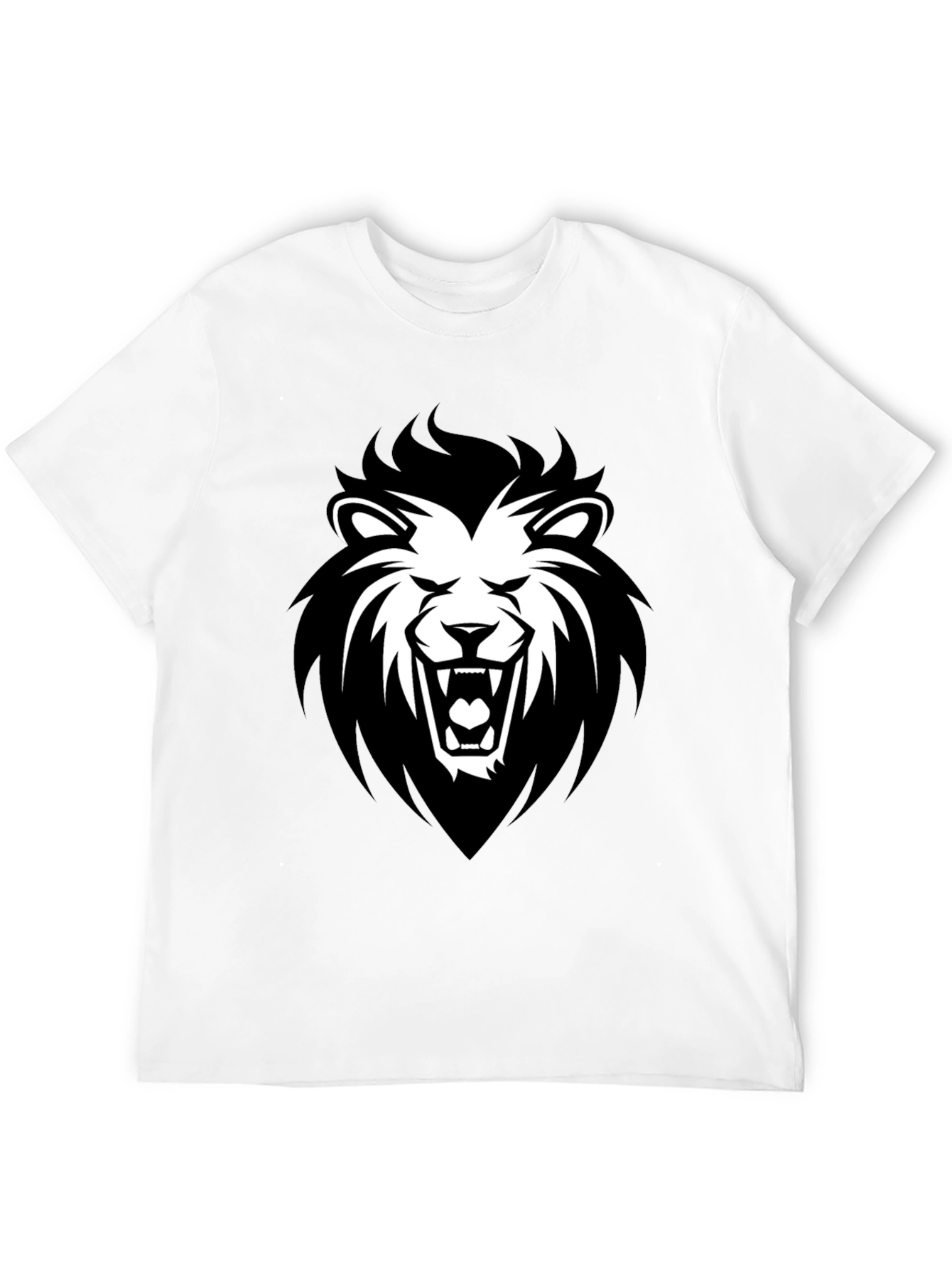 Black Lion Graphic T-Shirt - Fierce Style