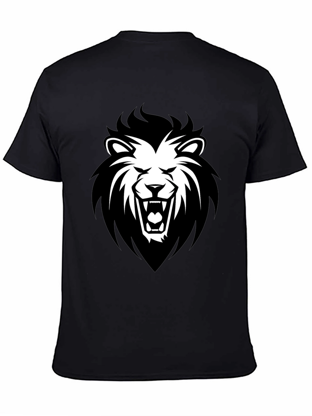 Black Lion Graphic T-Shirt - Fierce Style