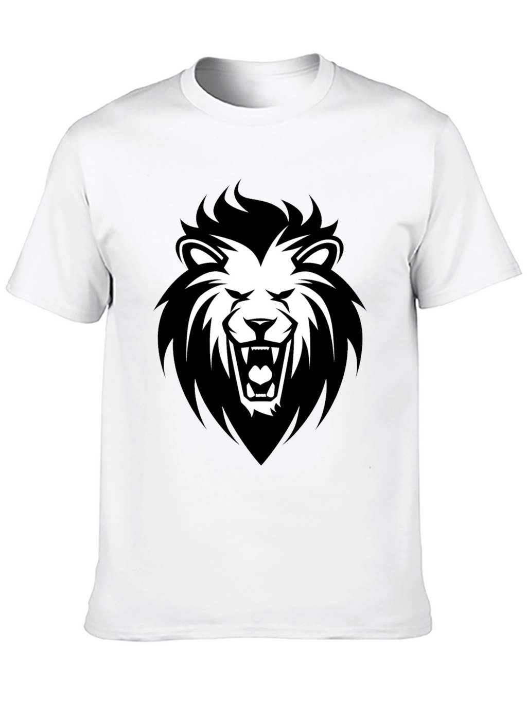 Black Lion Graphic T-Shirt - Fierce Style