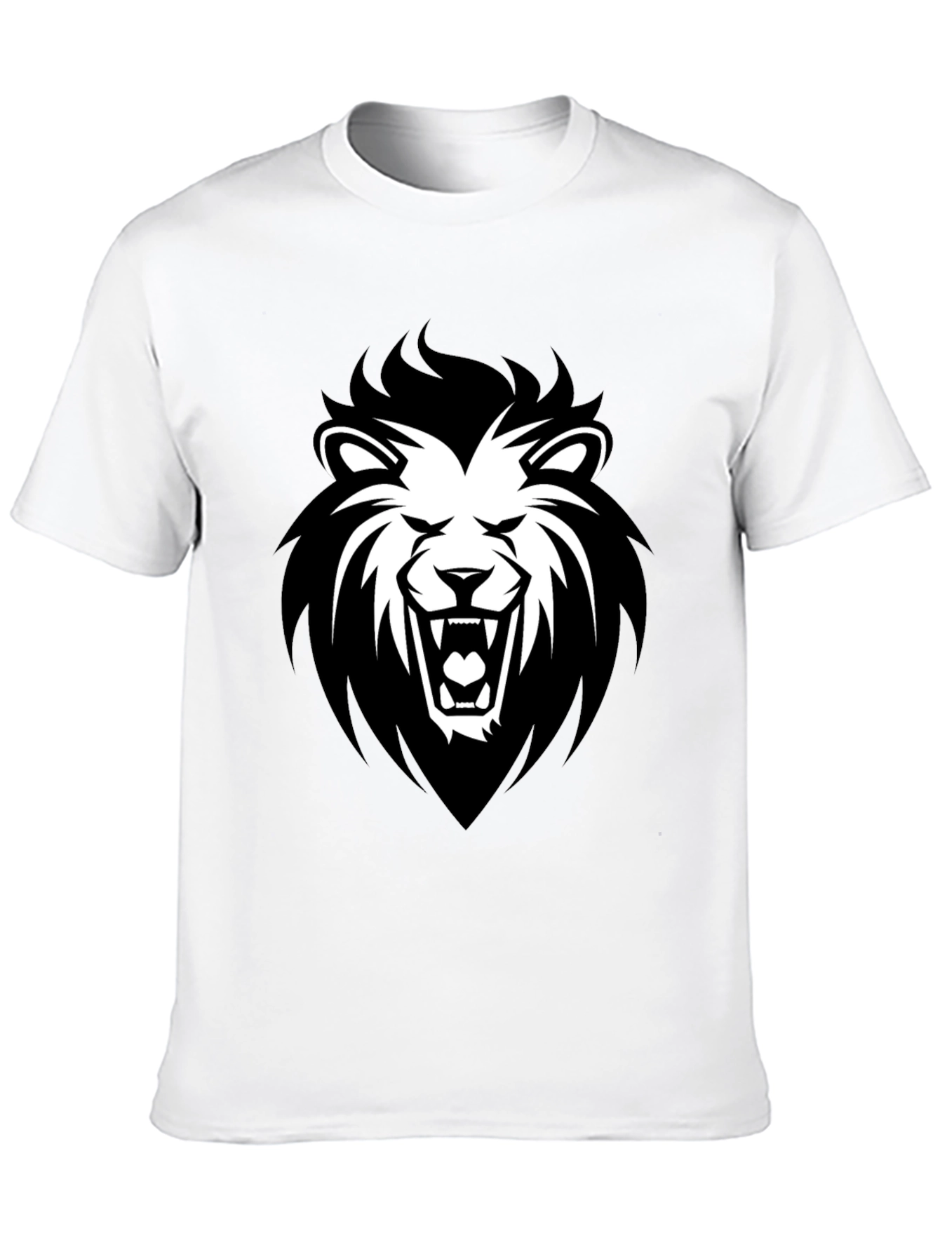 Black Lion Graphic T-Shirt - Fierce Style