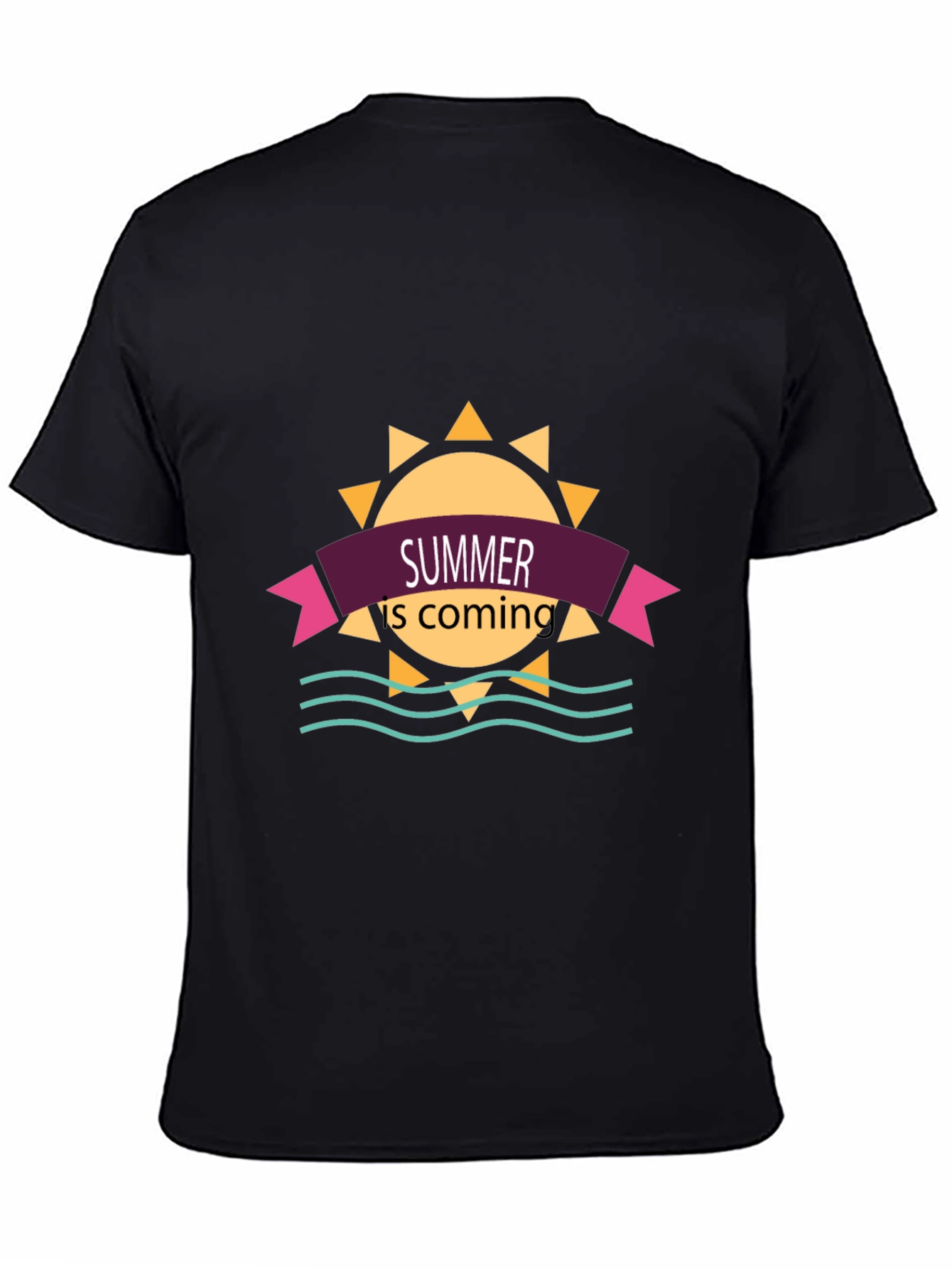 Summer is Coming Black T-Shirt