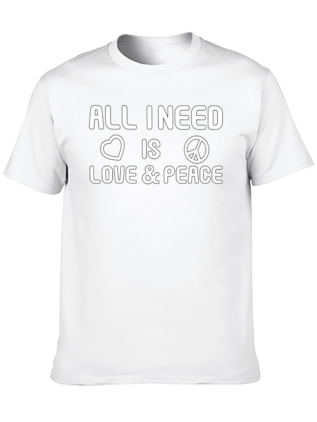 Love and Peace Graphic Tee - Stylish Comfort