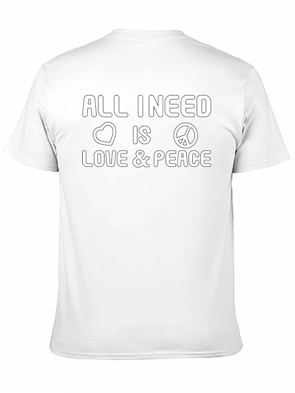 Love and Peace Graphic Tee - Stylish Comfort