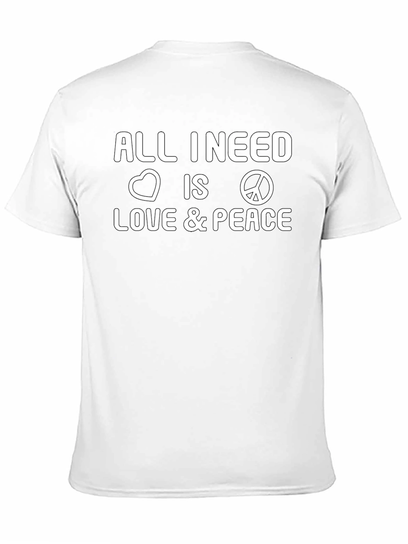 Love and Peace Graphic Tee - Stylish Comfort