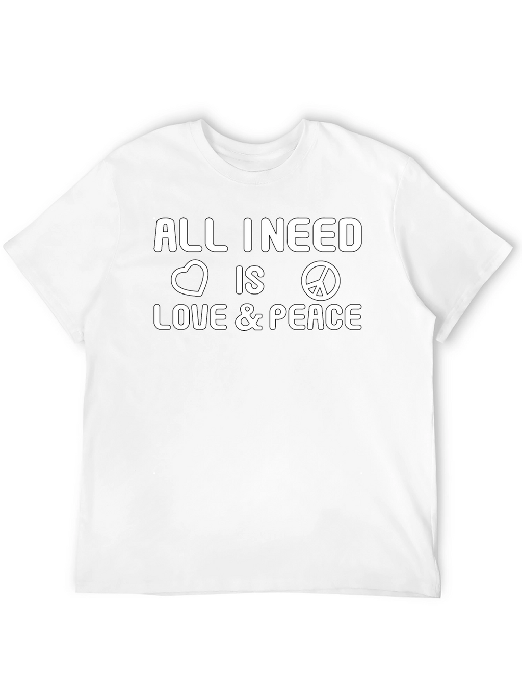 Love and Peace Graphic Tee - Stylish Comfort