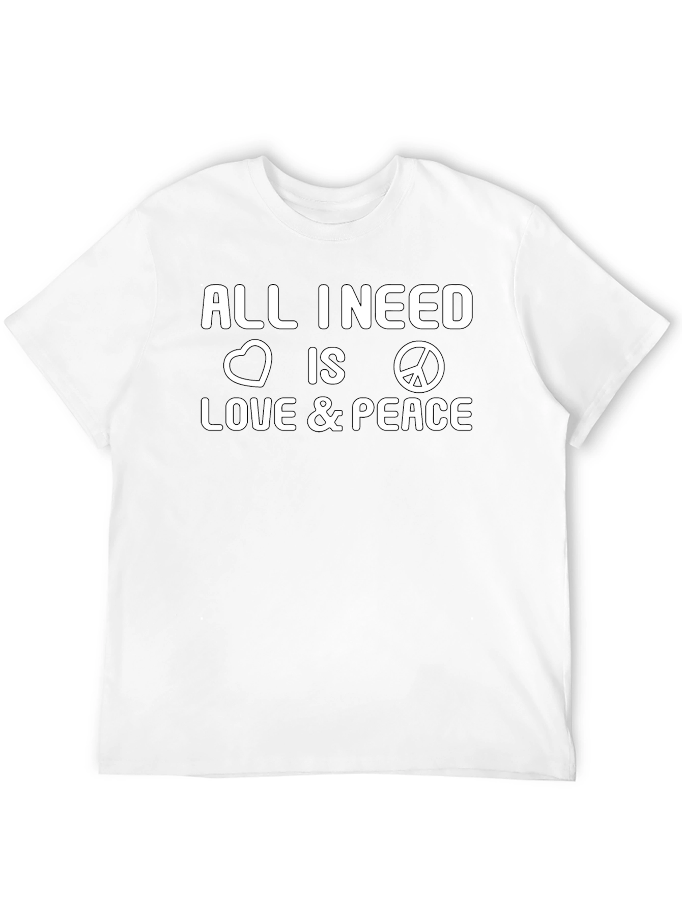 Love and Peace Graphic Tee - Stylish Comfort