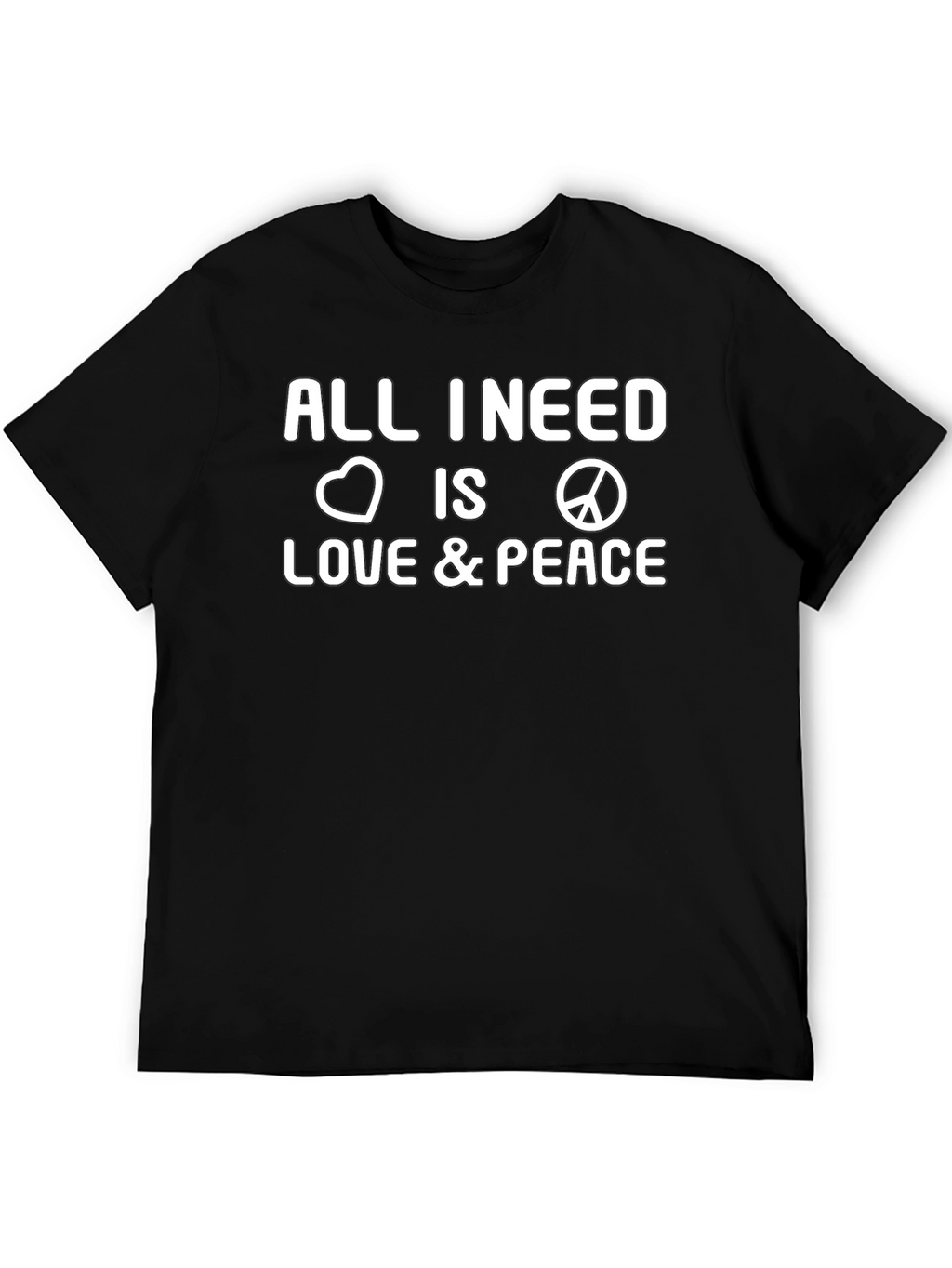 Love and Peace Graphic Tee - Stylish Comfort