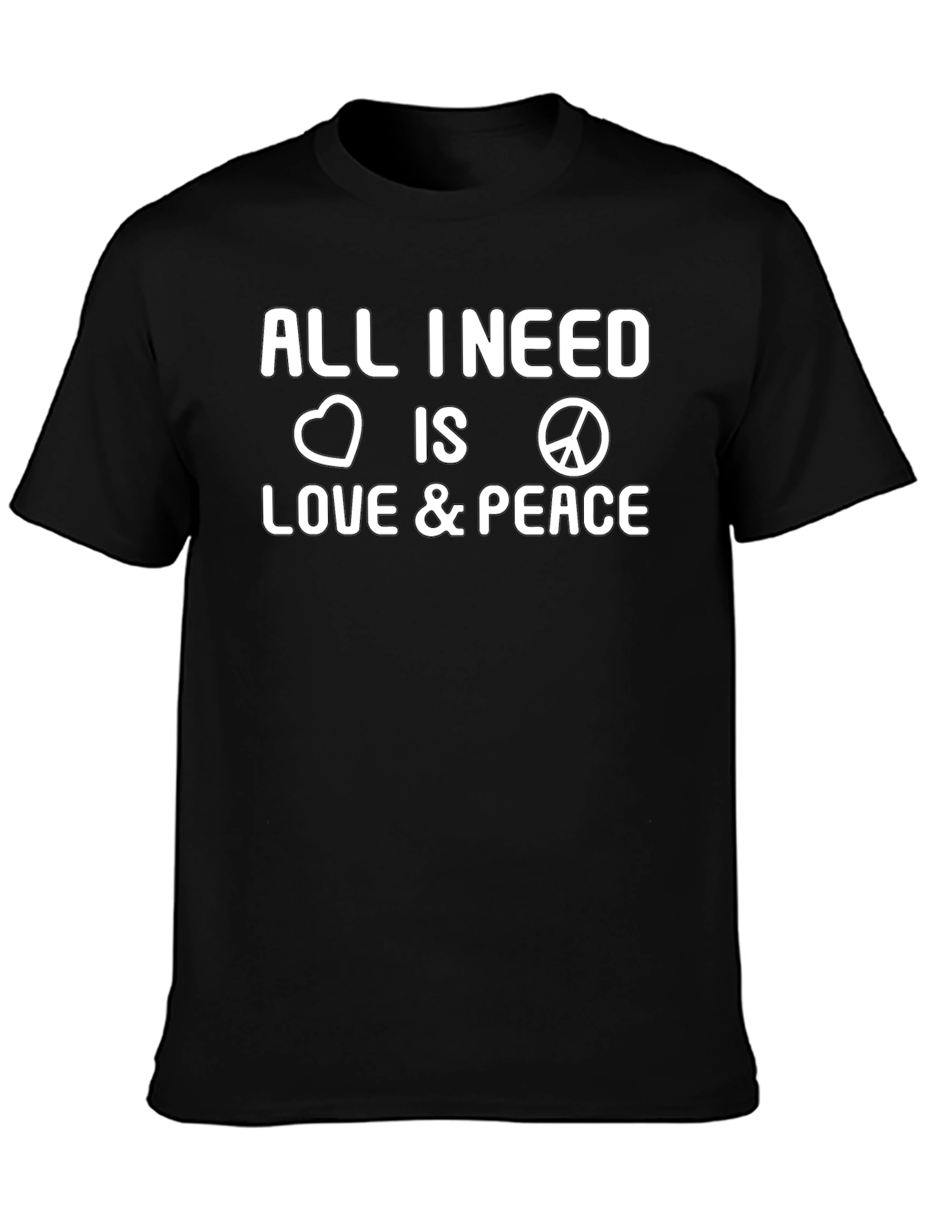 Love and Peace Graphic Tee - Stylish Comfort