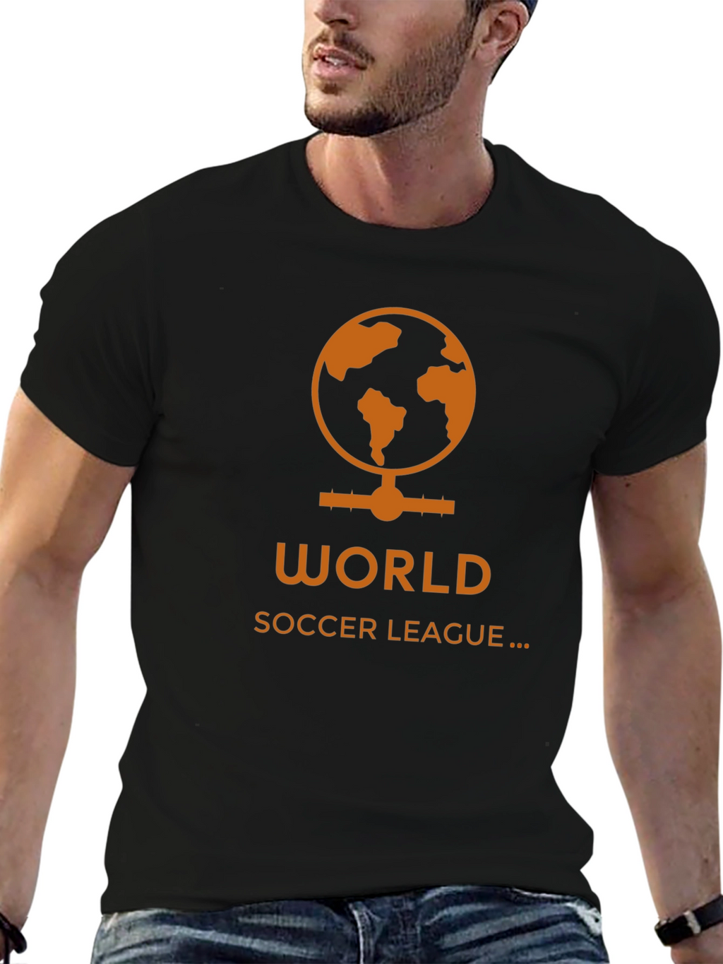 World Soccer League T-Shirt - Black