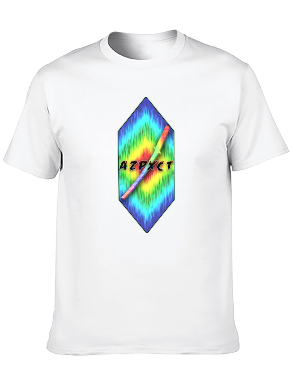 AZPXCT T-Shirt - Rainbow Sword Graphic Tee