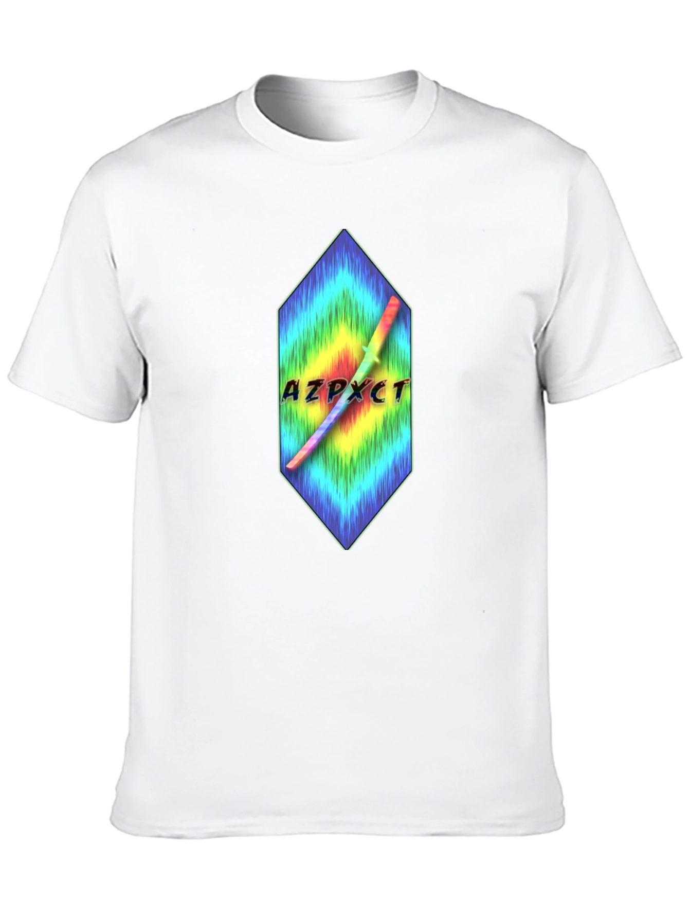 AZPXCT T-Shirt - Rainbow Sword Graphic Tee