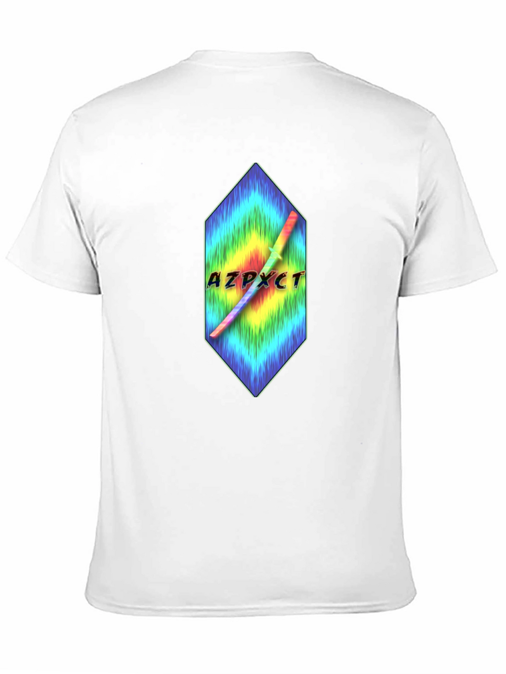 AZPXCT T-Shirt - Rainbow Sword Graphic Tee