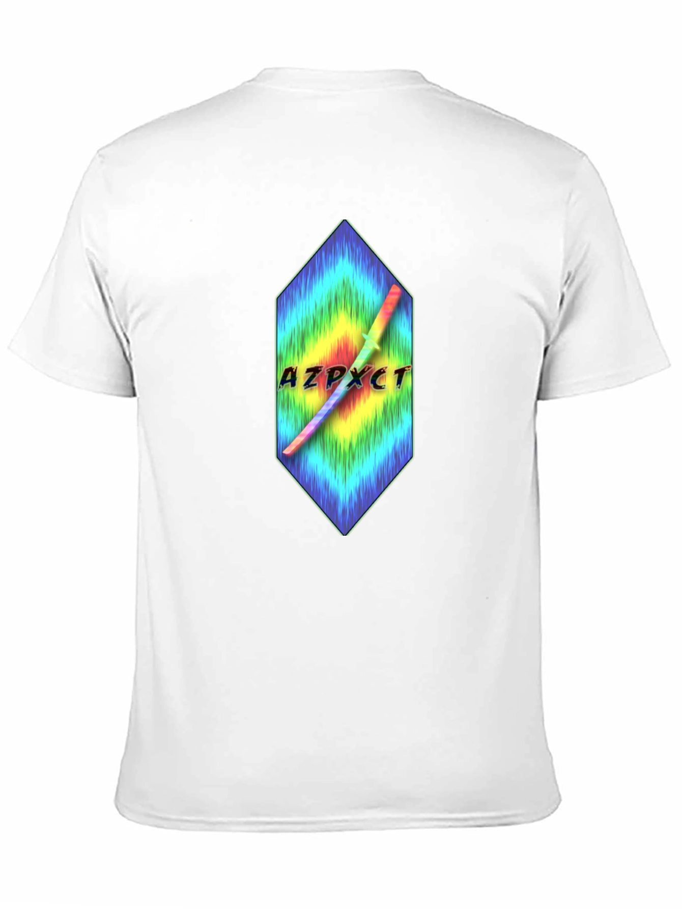 AZPXCT T-Shirt - Rainbow Sword Graphic Tee