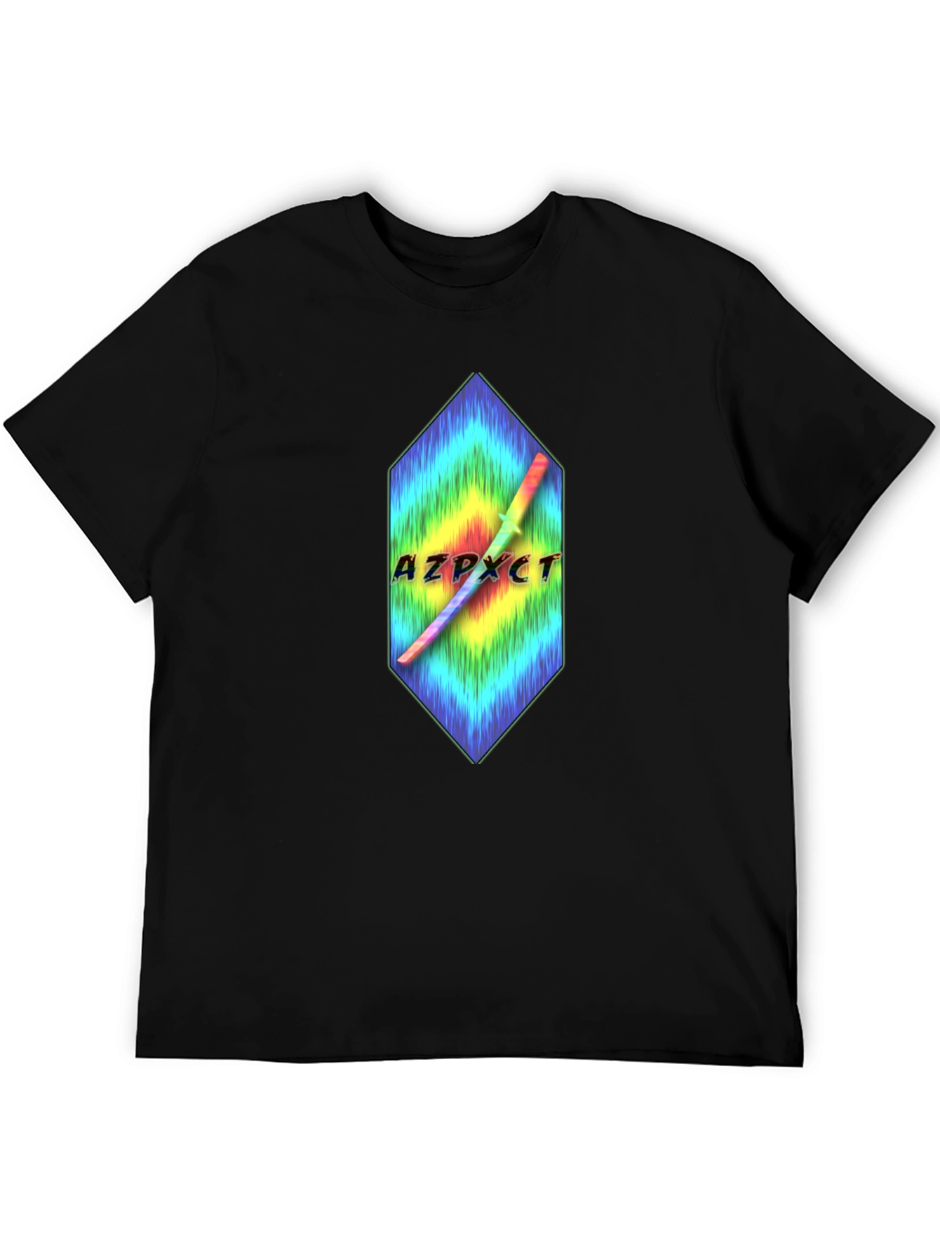 AZPXCT T-Shirt - Rainbow Sword Graphic Tee