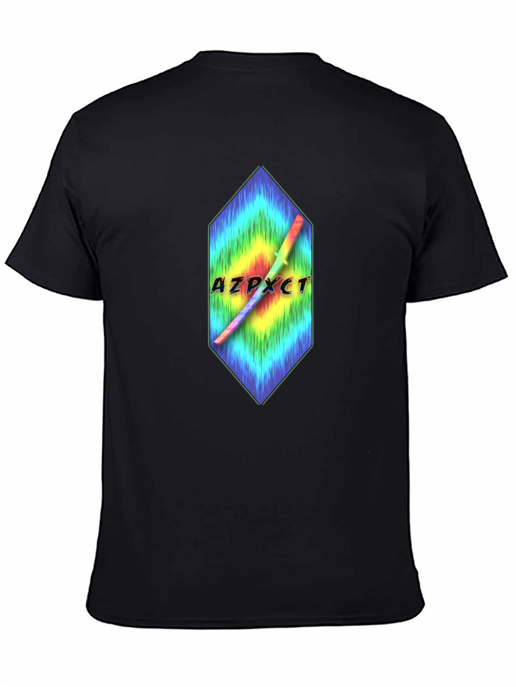 AZPXCT T-Shirt - Rainbow Sword Graphic Tee