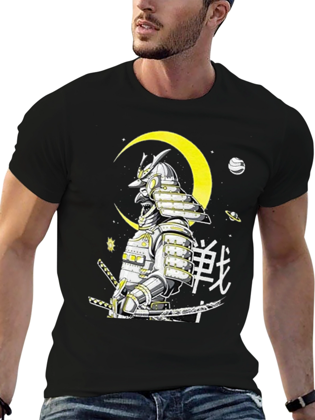 Samurai Warrior Graphic T-Shirt - Unique Japanese Art