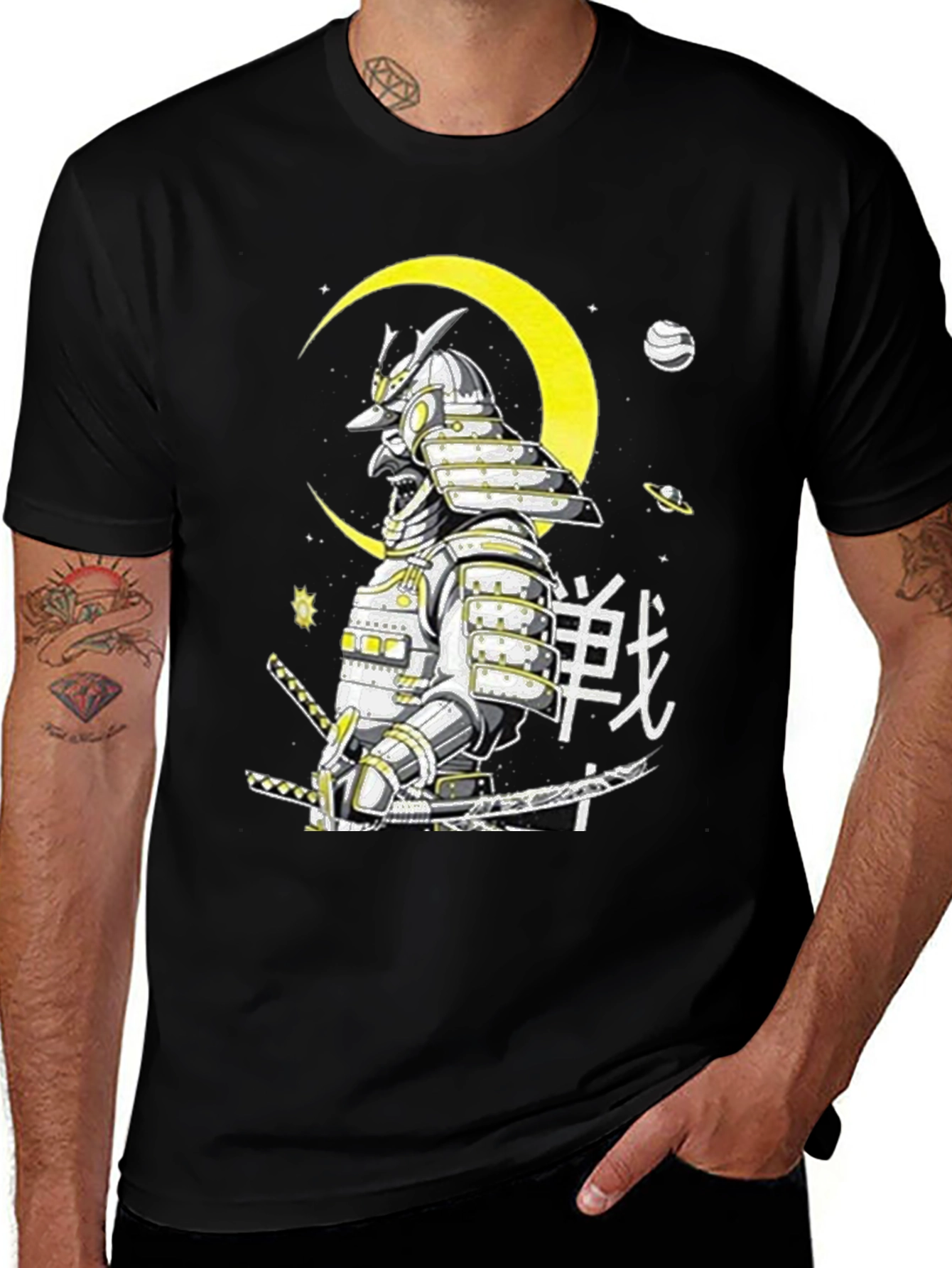 Samurai Warrior Graphic T-Shirt - Unique Japanese Art