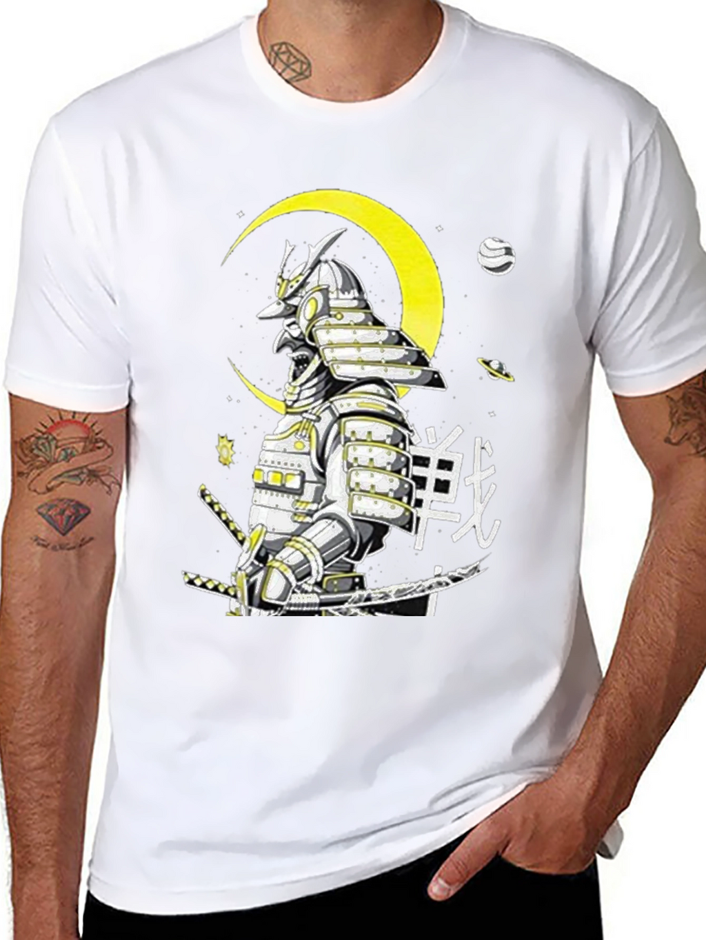 Samurai Warrior Graphic T-Shirt - Unique Japanese Art