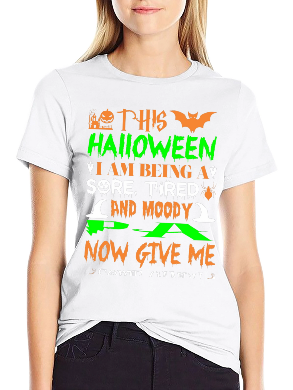 Halloween Sore Tired Moody T-Shirt