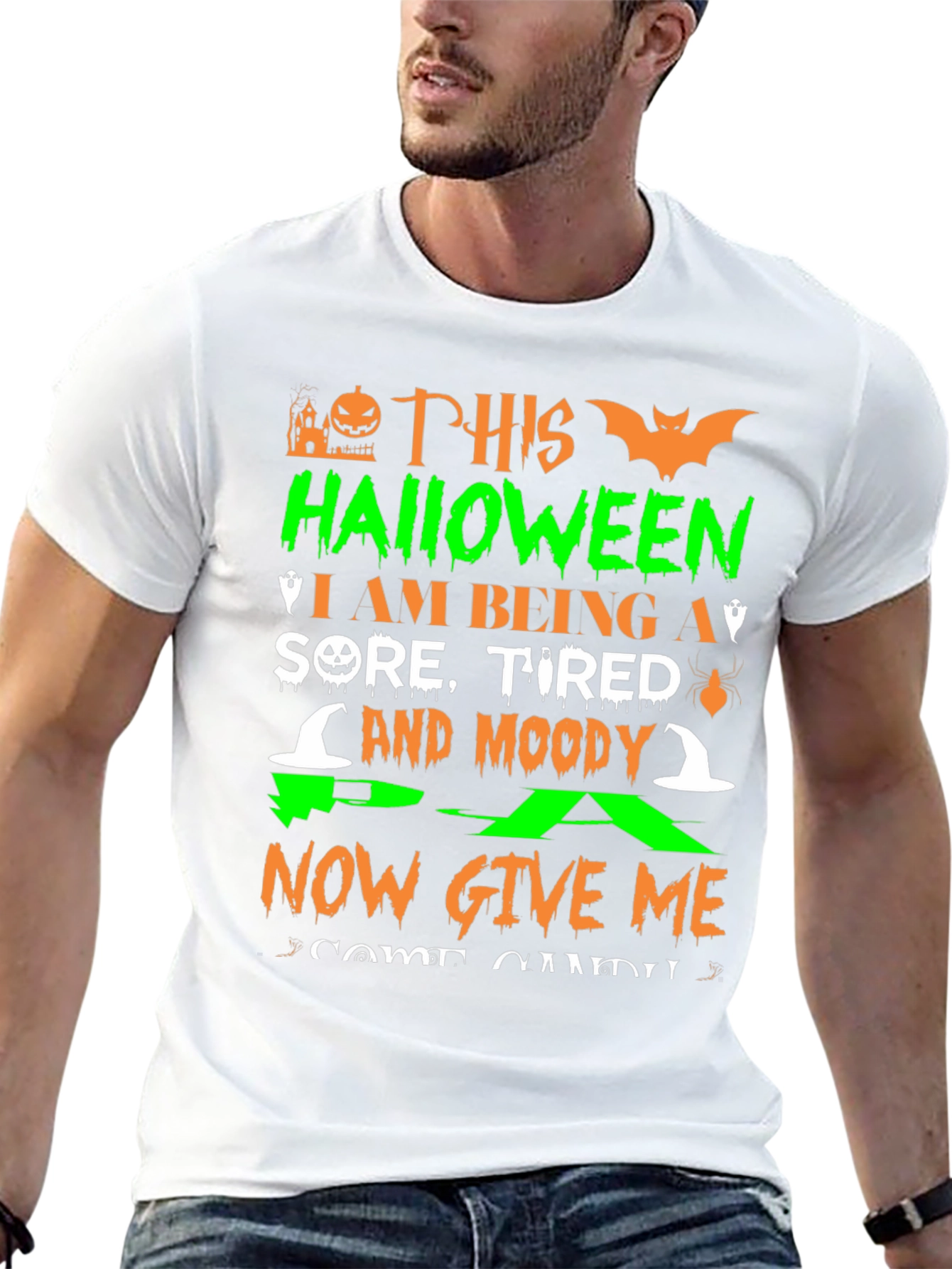 Halloween Sore Tired Moody T-Shirt
