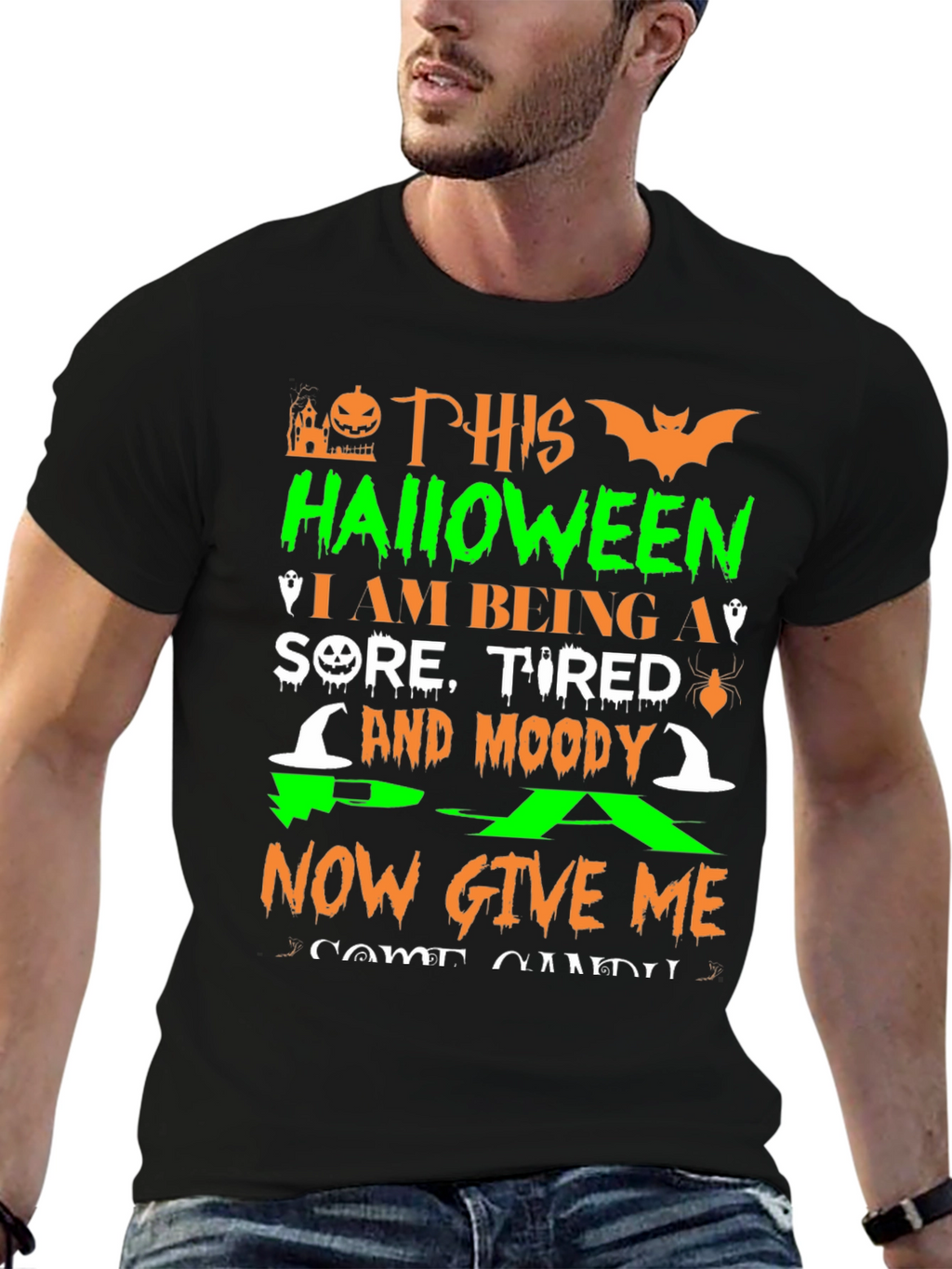 Halloween Sore Tired Moody T-Shirt