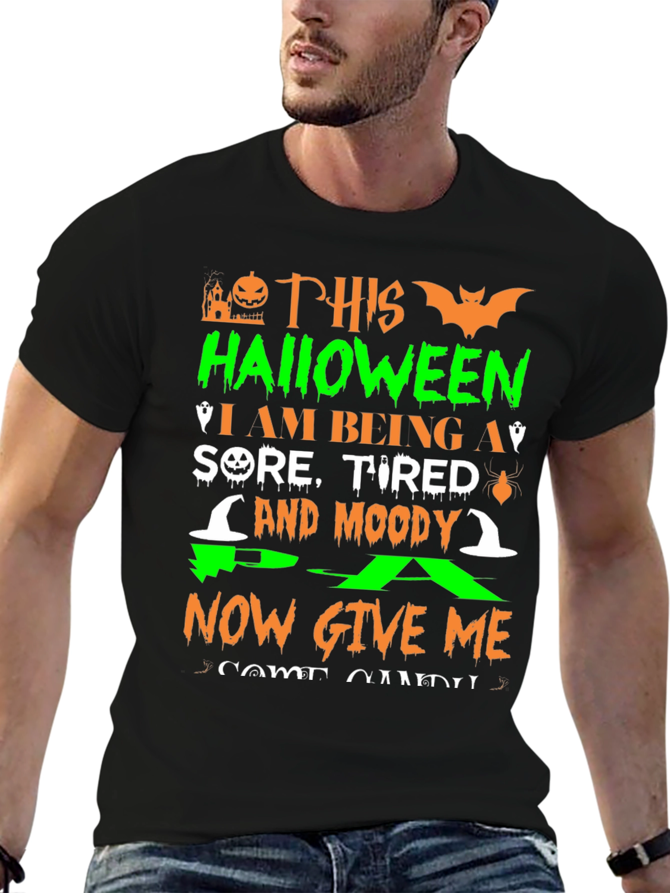 Halloween Sore Tired Moody T-Shirt