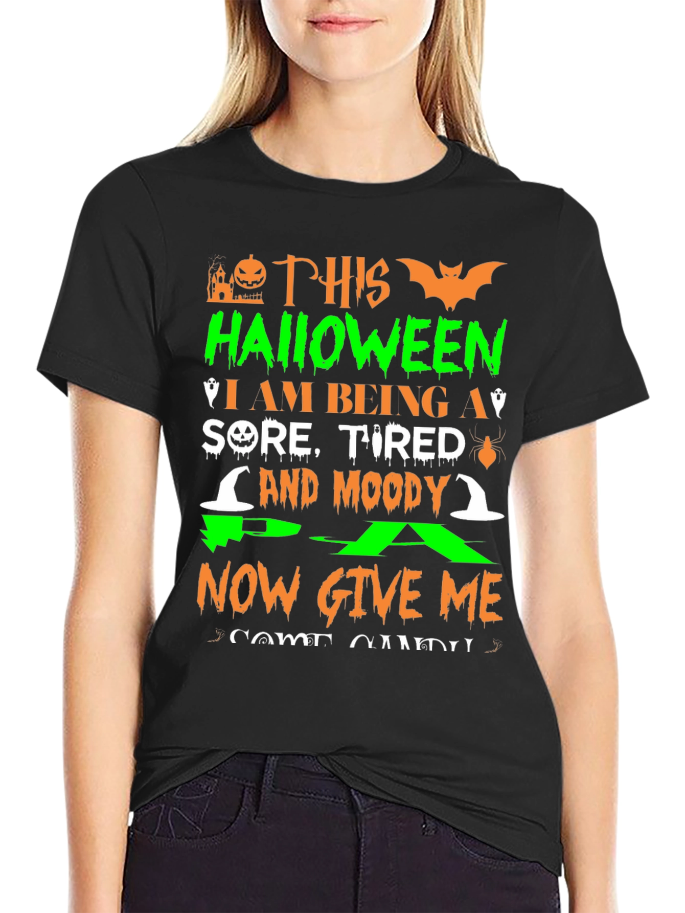 Halloween Sore Tired Moody T-Shirt