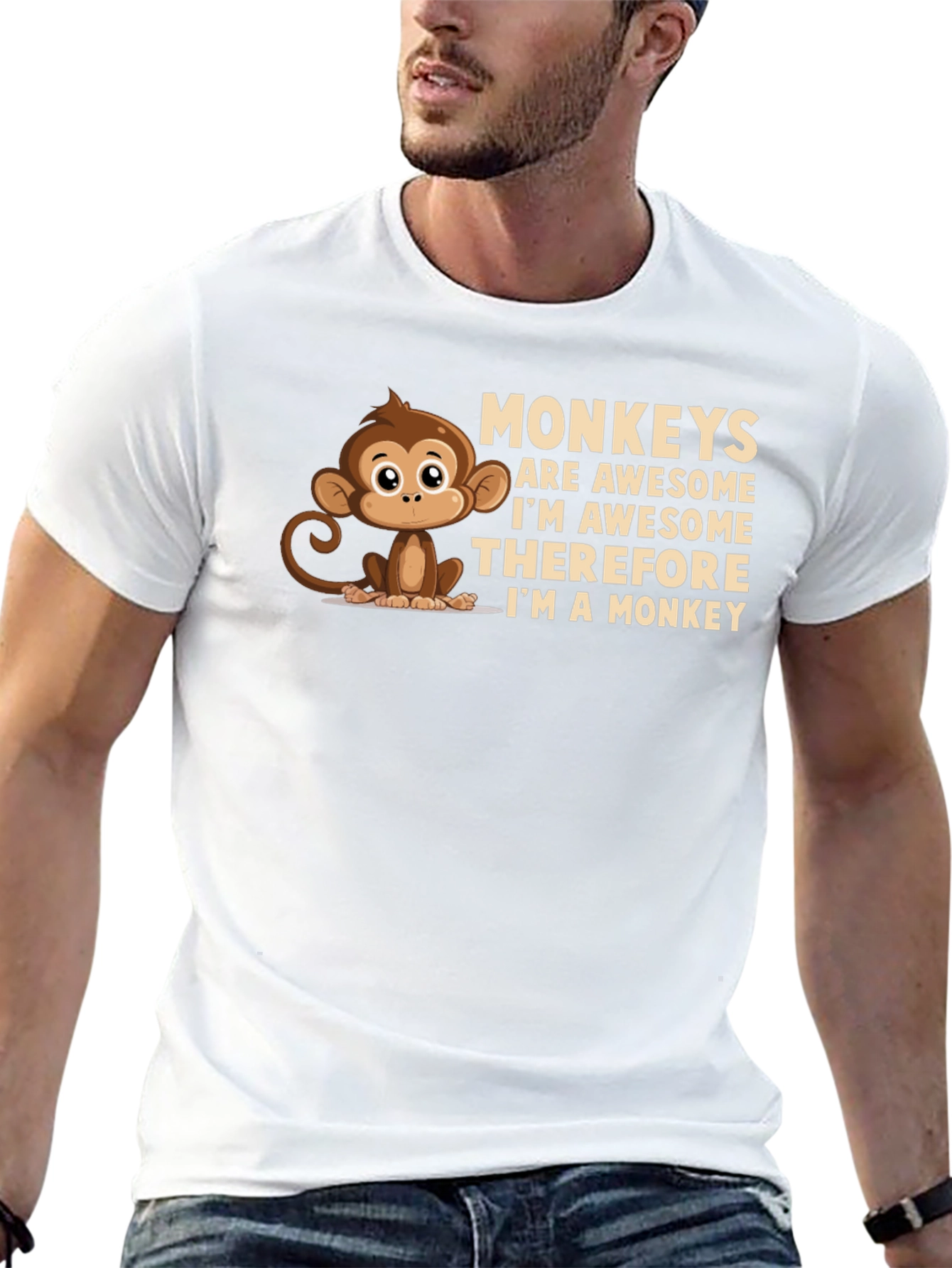 Funny Monkey T-Shirt - Awesome Monkey Design