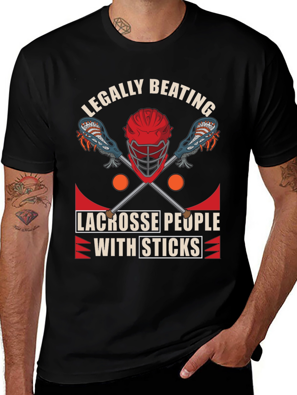 Legally Beating Lacrosse T-Shirt