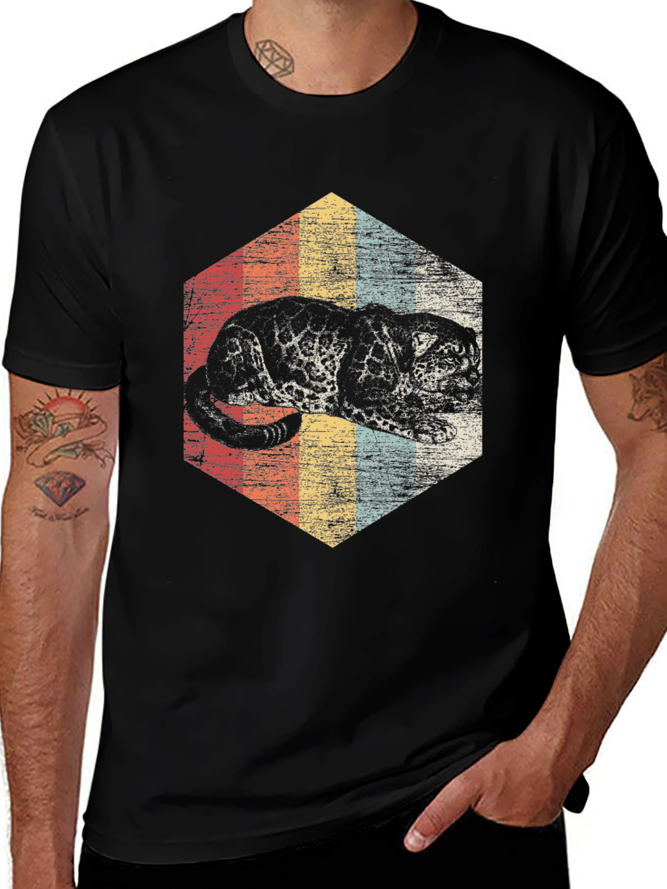 Retro Style Black Panther T-Shirt