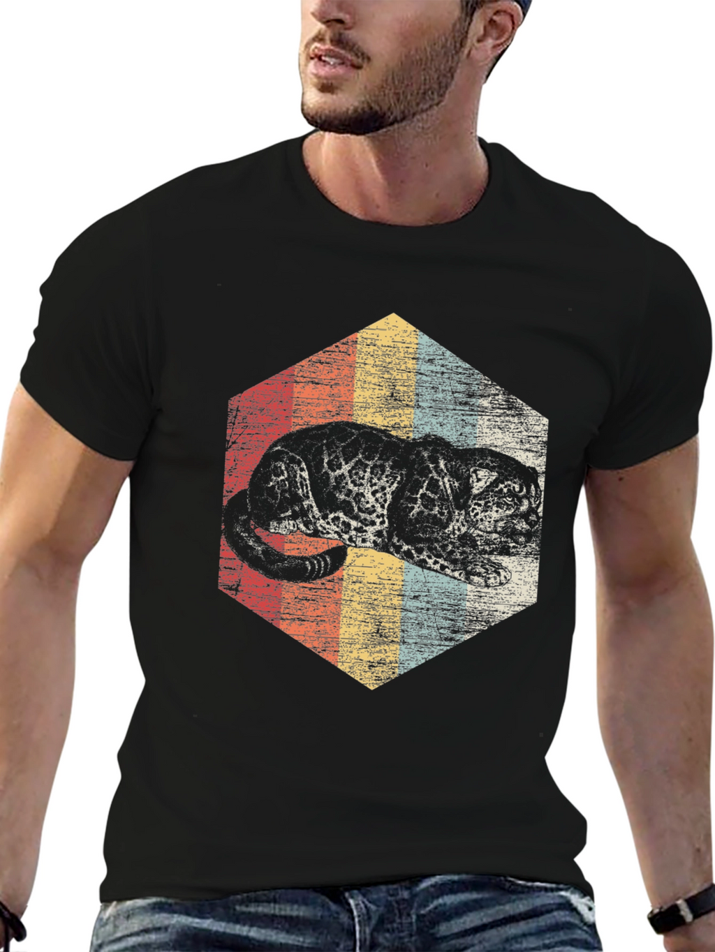 Retro Style Black Panther T-Shirt
