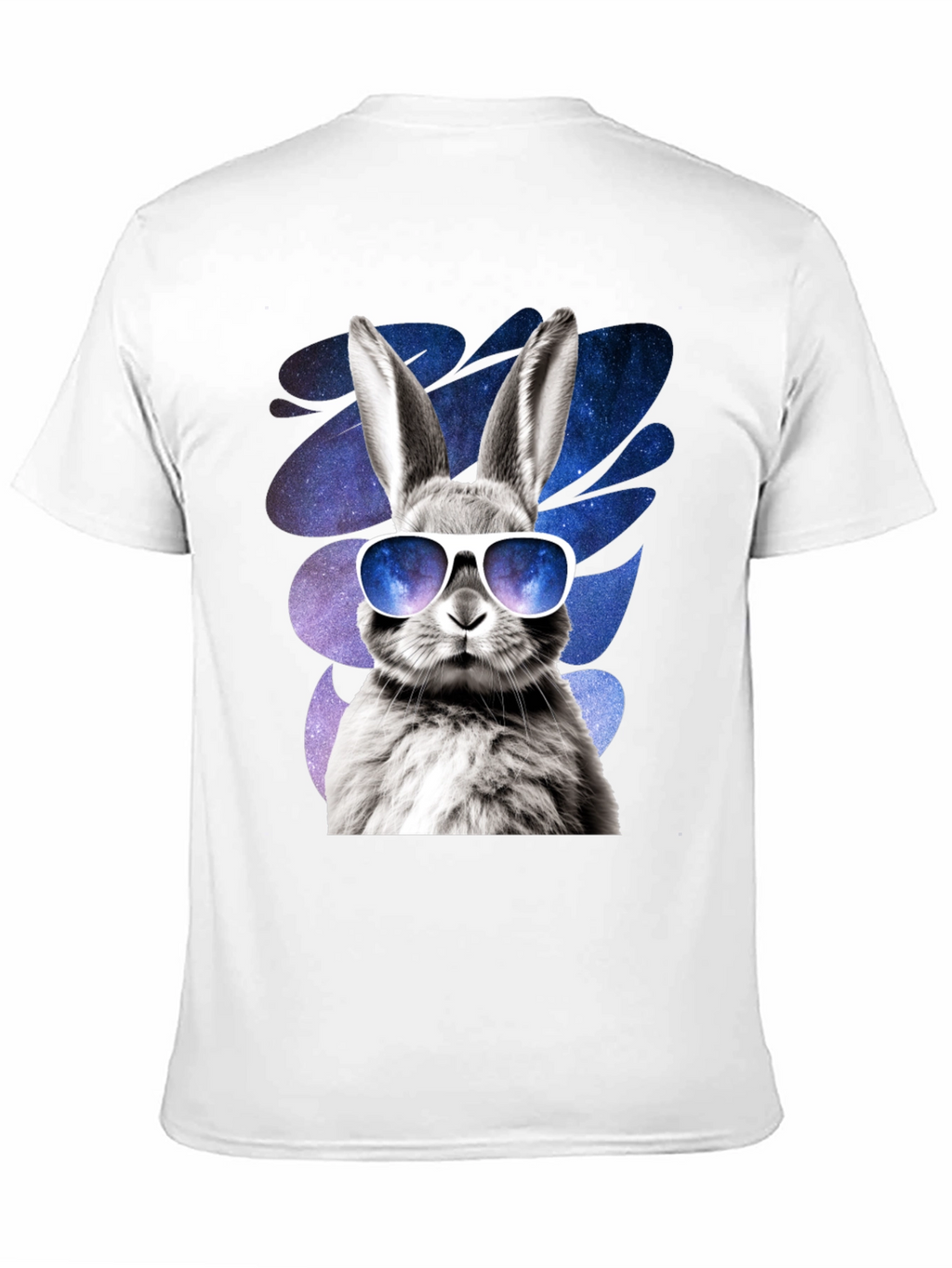 Cool Rabbit Graphic Tee - Galaxy Shades Design