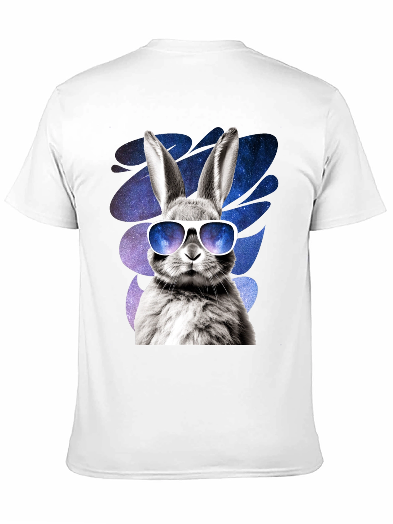 Cool Rabbit Graphic Tee - Galaxy Shades Design