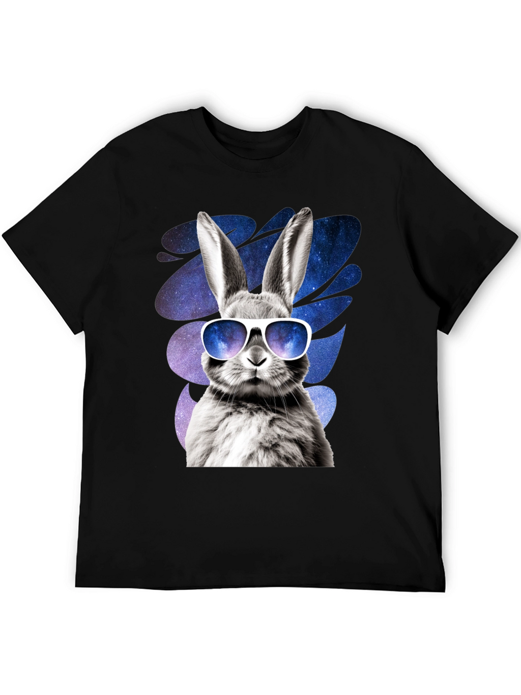 Cool Rabbit Graphic Tee - Galaxy Shades Design