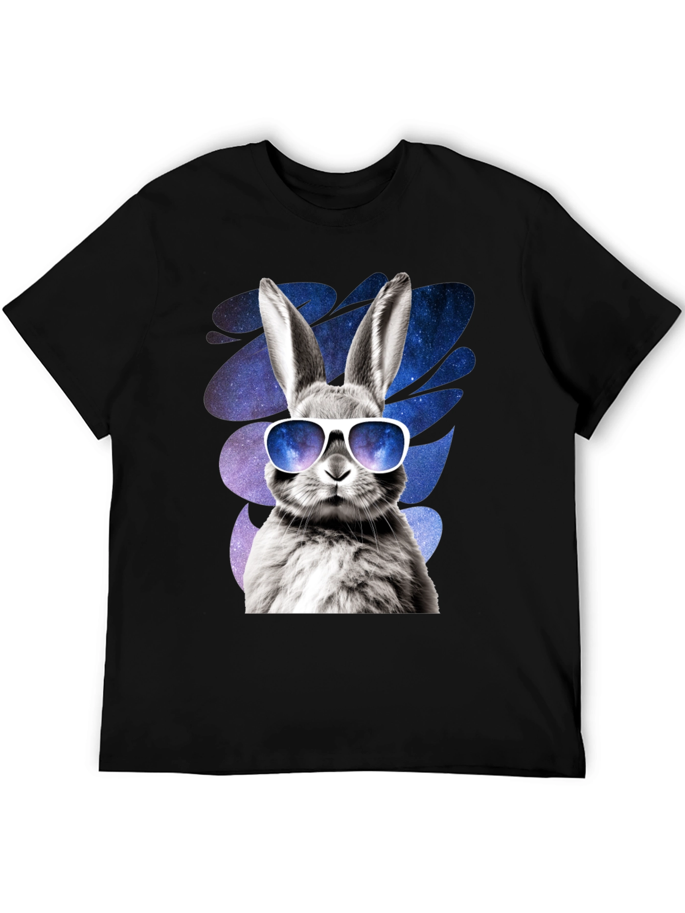 Cool Rabbit Graphic Tee - Galaxy Shades Design