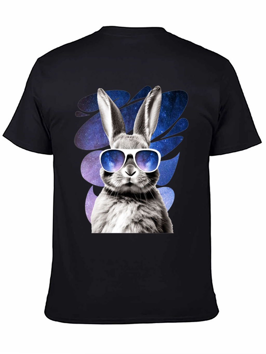 Cool Rabbit Graphic Tee - Galaxy Shades Design