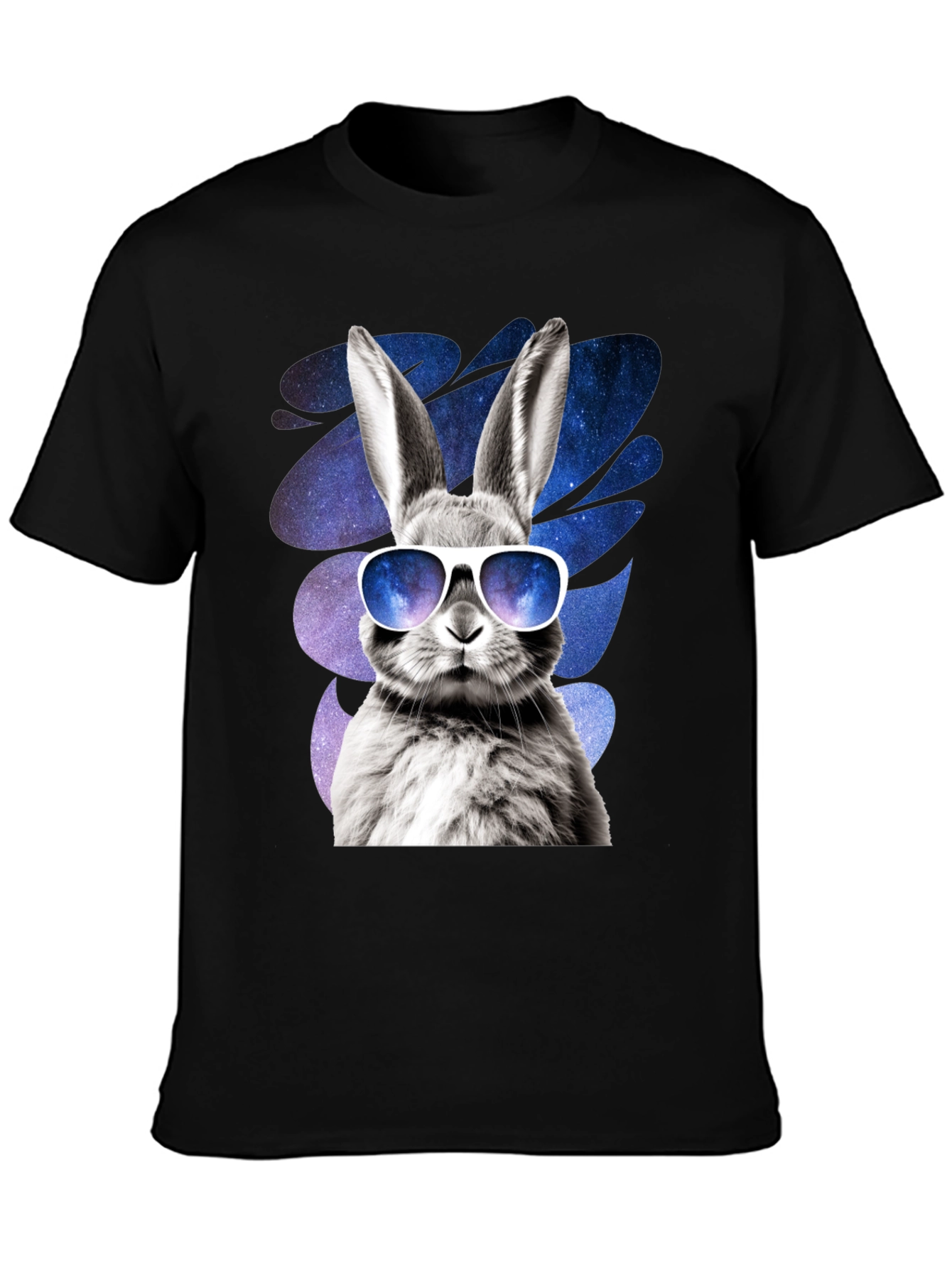 Cool Rabbit Graphic Tee - Galaxy Shades Design