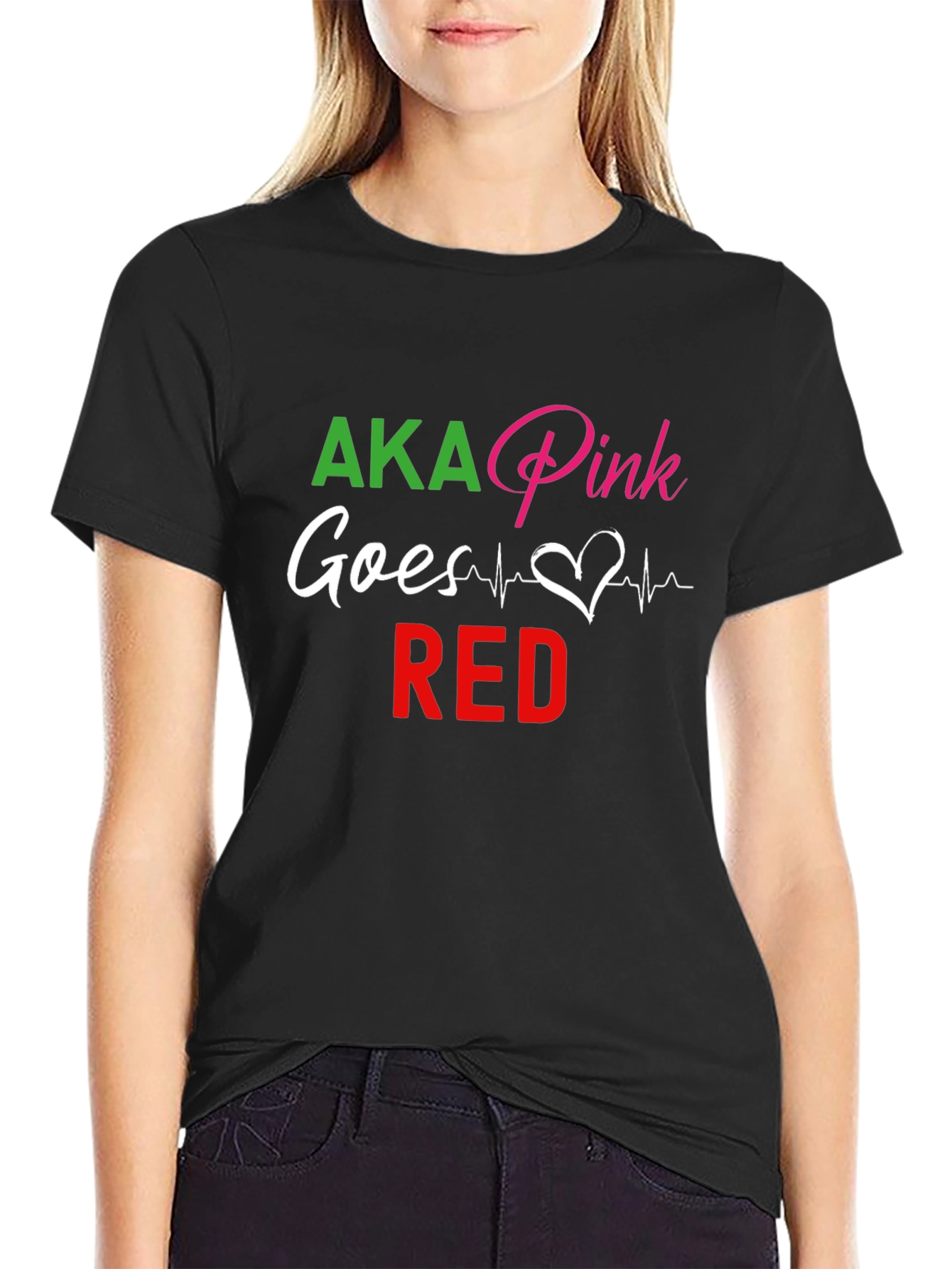 AKA Pink Goes Red T-Shirt